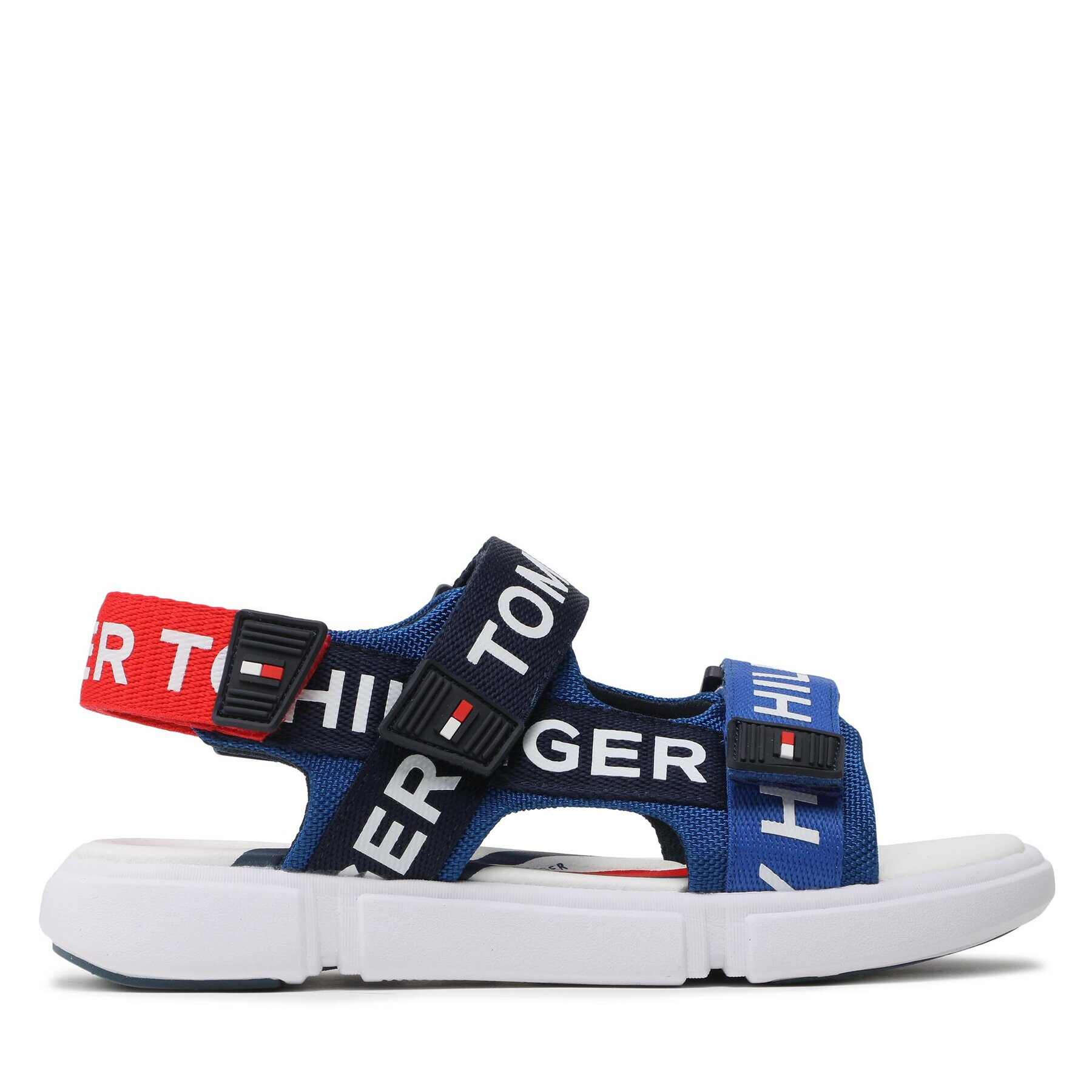 Tommy Hilfiger Сандали Logo Velcro Sandal T3X2-32910-1590 S Тъмносин - Pepit.bg