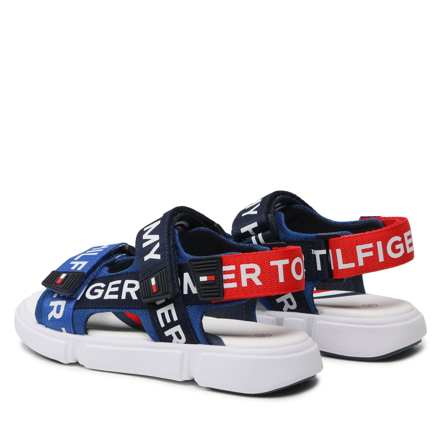 Tommy Hilfiger Сандали Logo Velcro Sandal T3X2-32910-1590 S Тъмносин - Pepit.bg