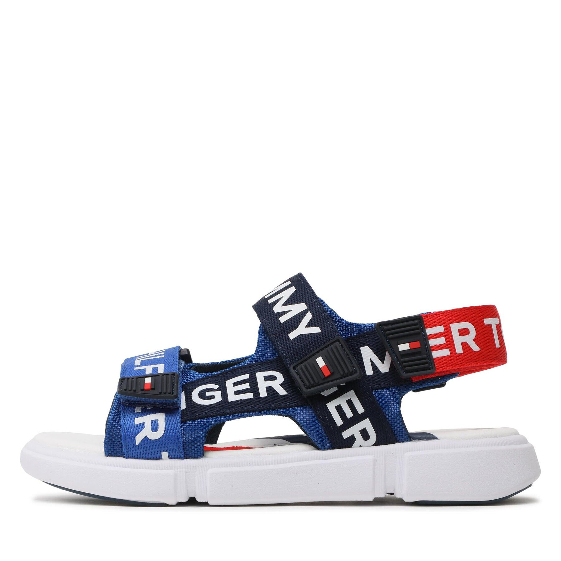 Tommy Hilfiger Сандали Logo Velcro Sandal T3X2-32910-1590 S Тъмносин - Pepit.bg