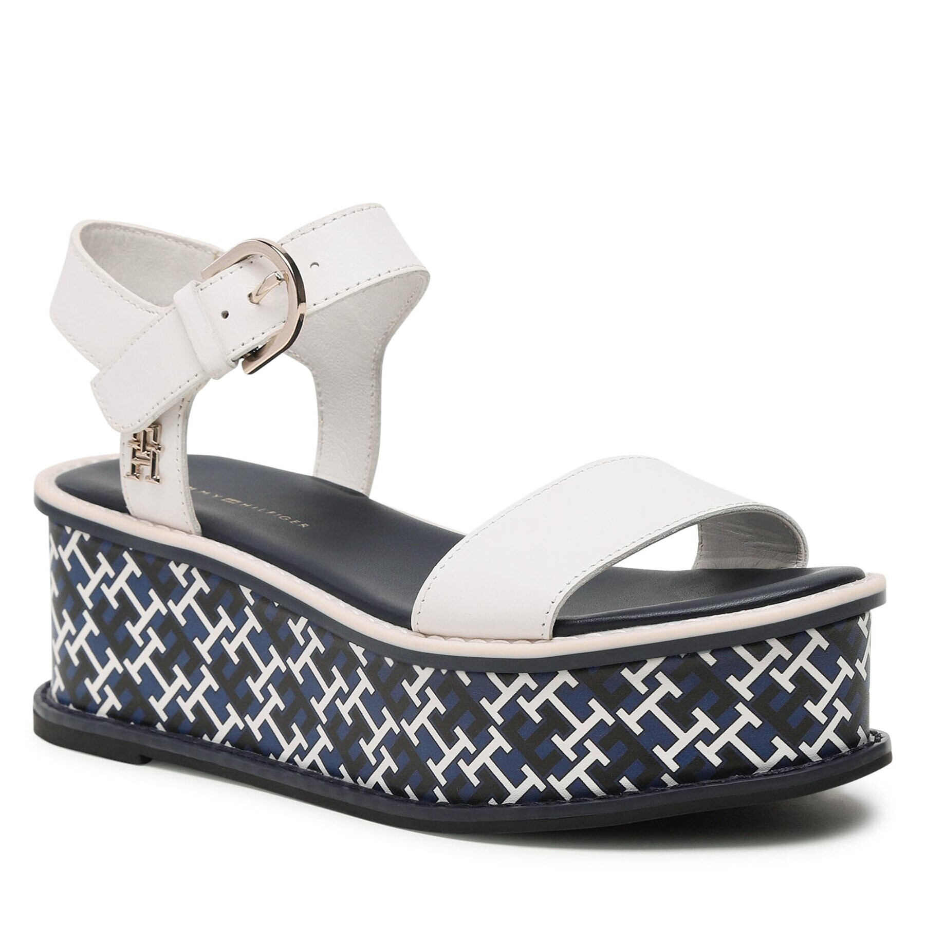 Tommy Hilfiger Сандали New Artisanal Flatform FW0FW07022 Бял - Pepit.bg