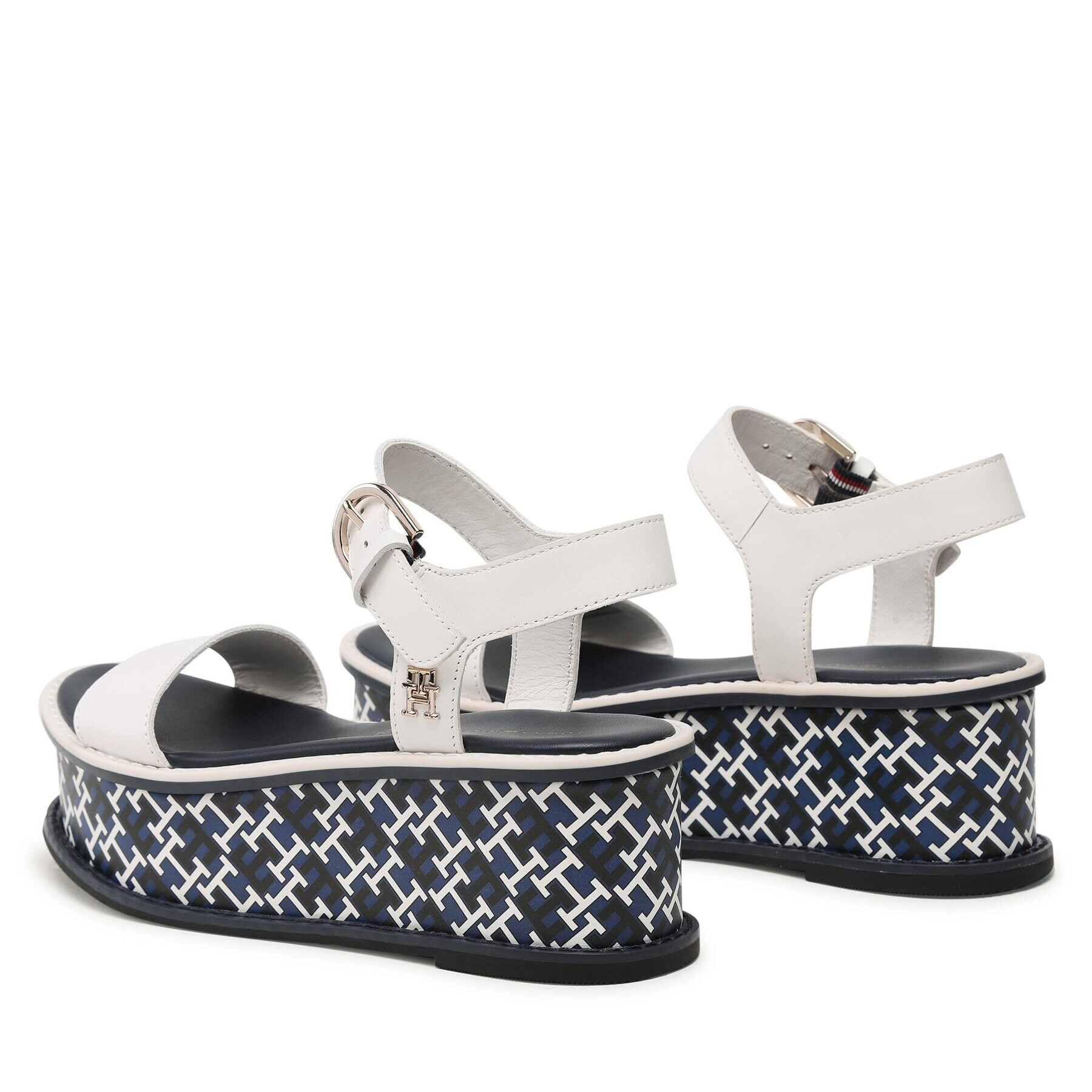 Tommy Hilfiger Сандали New Artisanal Flatform FW0FW07022 Бял - Pepit.bg