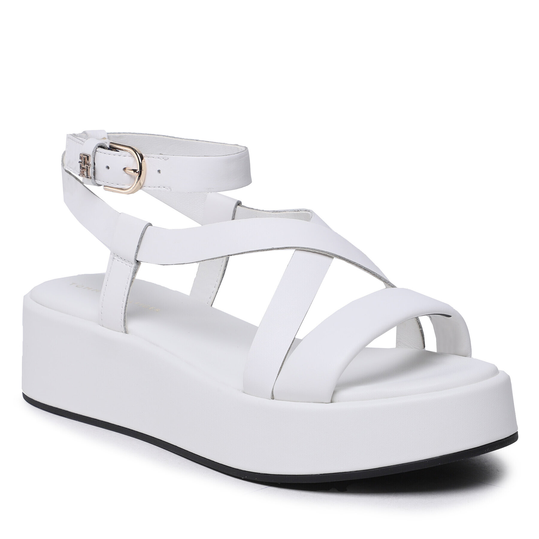 Tommy Hilfiger Сандали New Flatform Strap FW0FW07245 Бял - Pepit.bg