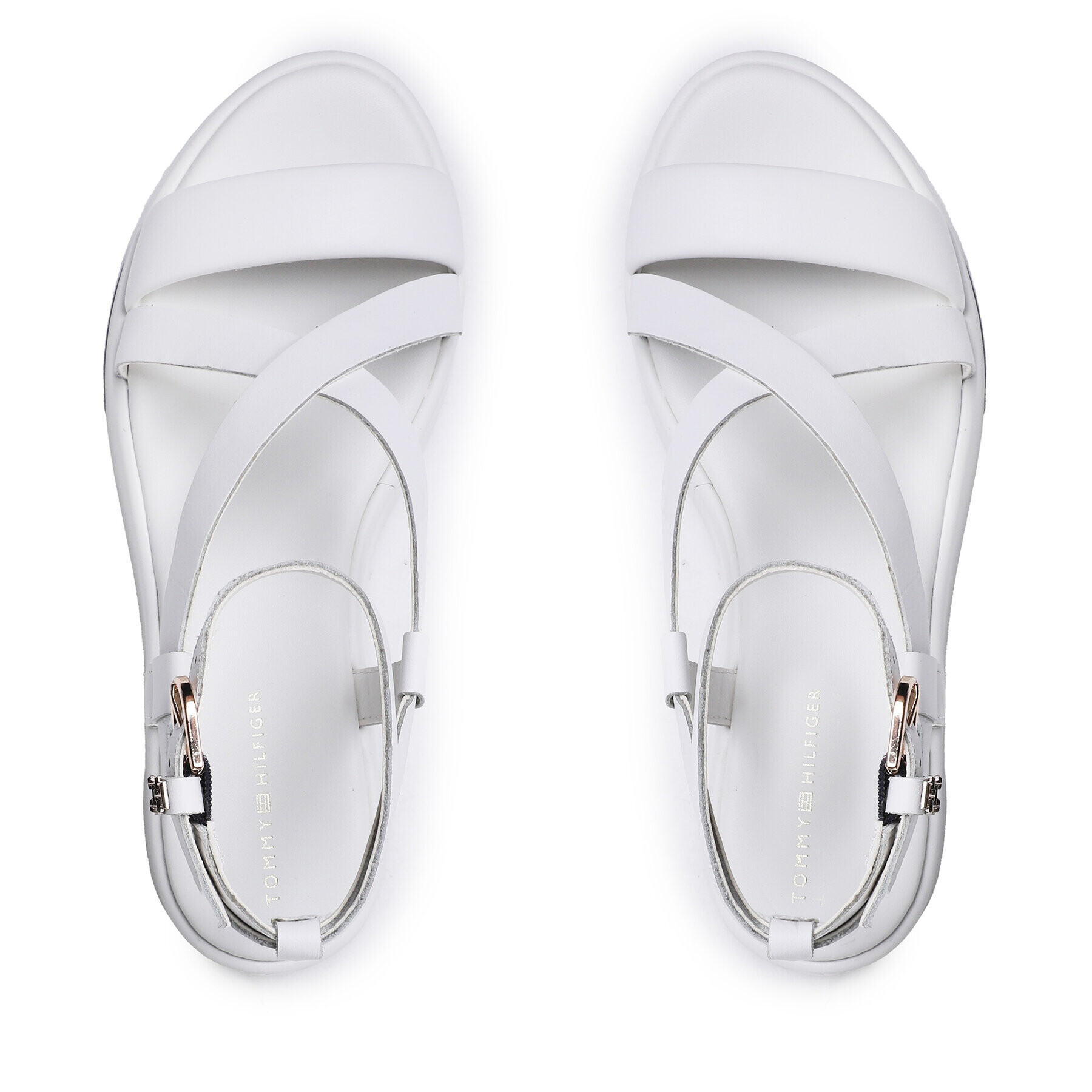 Tommy Hilfiger Сандали New Flatform Strap FW0FW07245 Бял - Pepit.bg