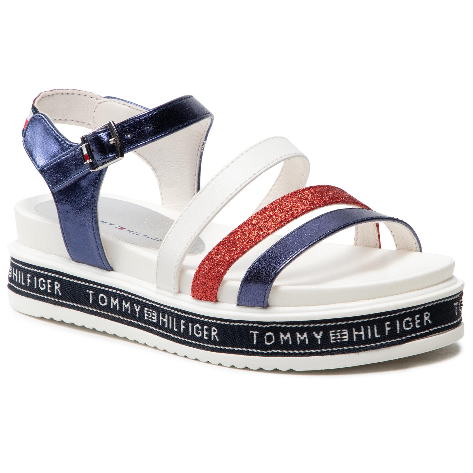 Tommy Hilfiger Сандали Platform Sandal T3A2-31042-0898 M Тъмносин - Pepit.bg