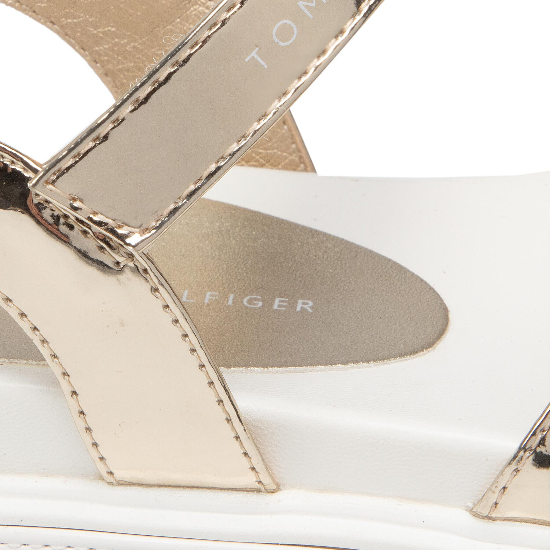 Tommy Hilfiger Сандали Platform Velcro Sandal Platform T3A2-32177-0567 M Златист - Pepit.bg