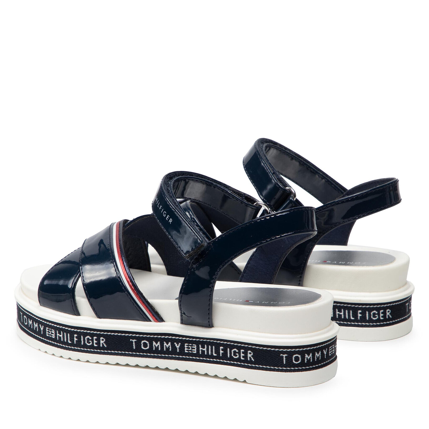 Tommy Hilfiger Сандали Platform Velcro Sandal T3A2-32178-0774 M Тъмносин - Pepit.bg