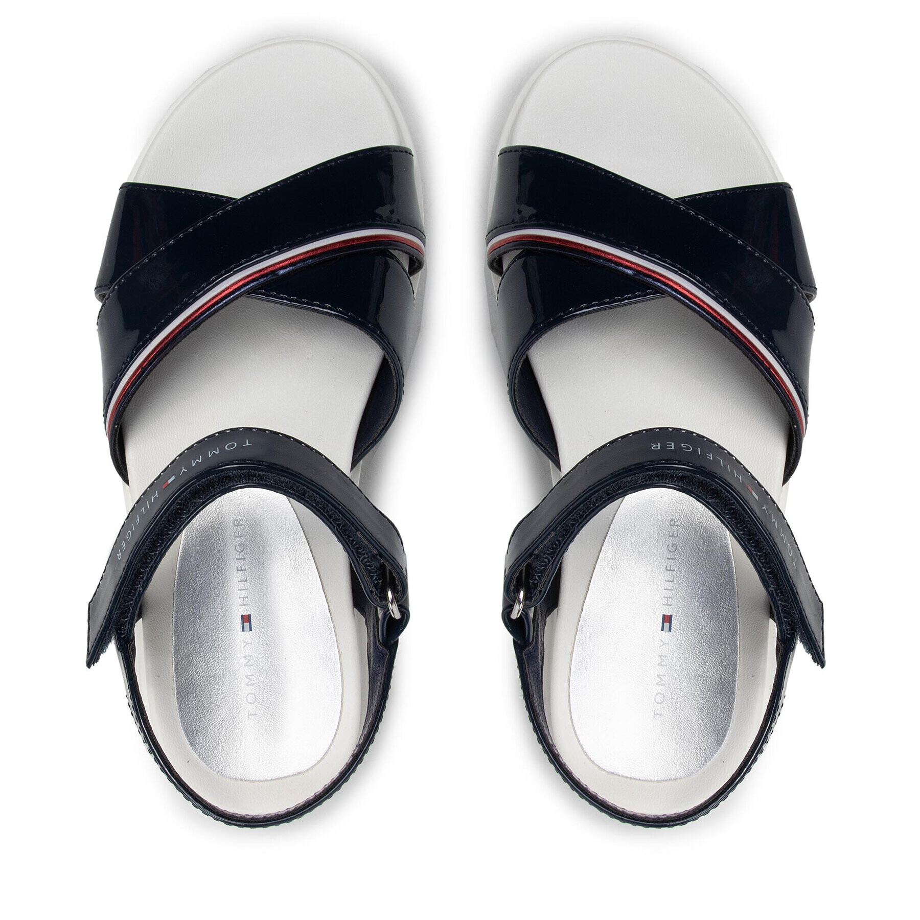 Tommy Hilfiger Сандали Platform Velcro Sandal T3A2-32178-0774 M Тъмносин - Pepit.bg