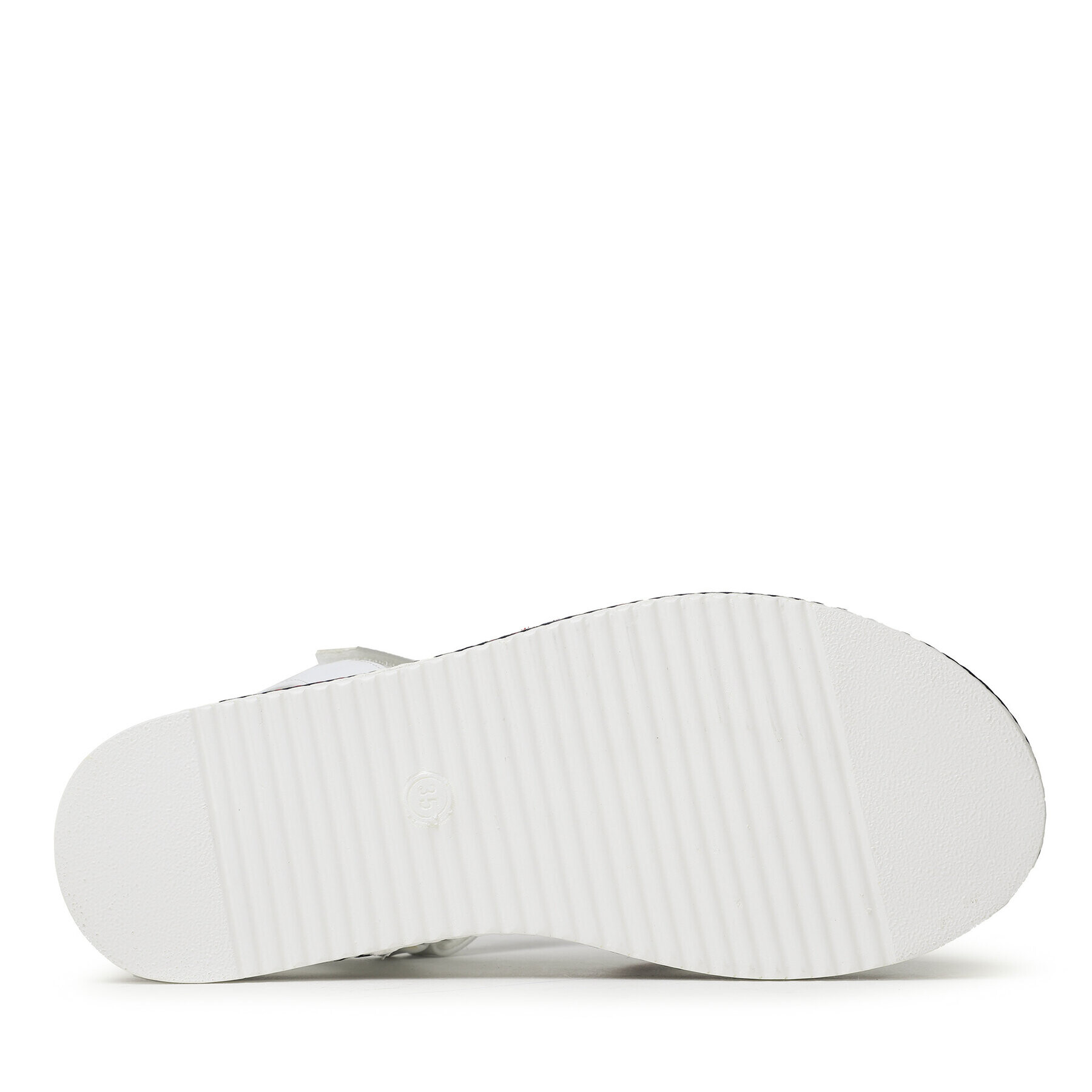 Tommy Hilfiger Сандали Platform Velcro Sandal T3A2-32762-0371 S Бял - Pepit.bg