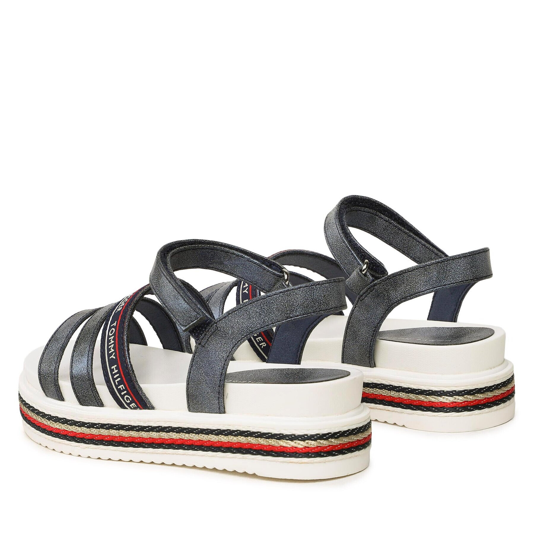 Tommy Hilfiger Сандали Platform Velcro Sandal T3A2-32763-0568 M Тъмносин - Pepit.bg