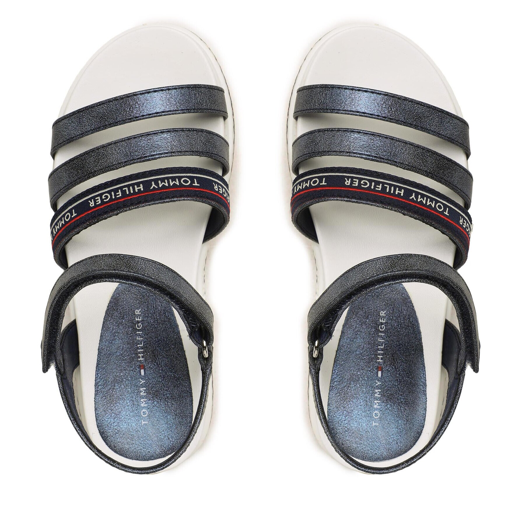 Tommy Hilfiger Сандали Platform Velcro Sandal T3A2-32763-0568 M Тъмносин - Pepit.bg