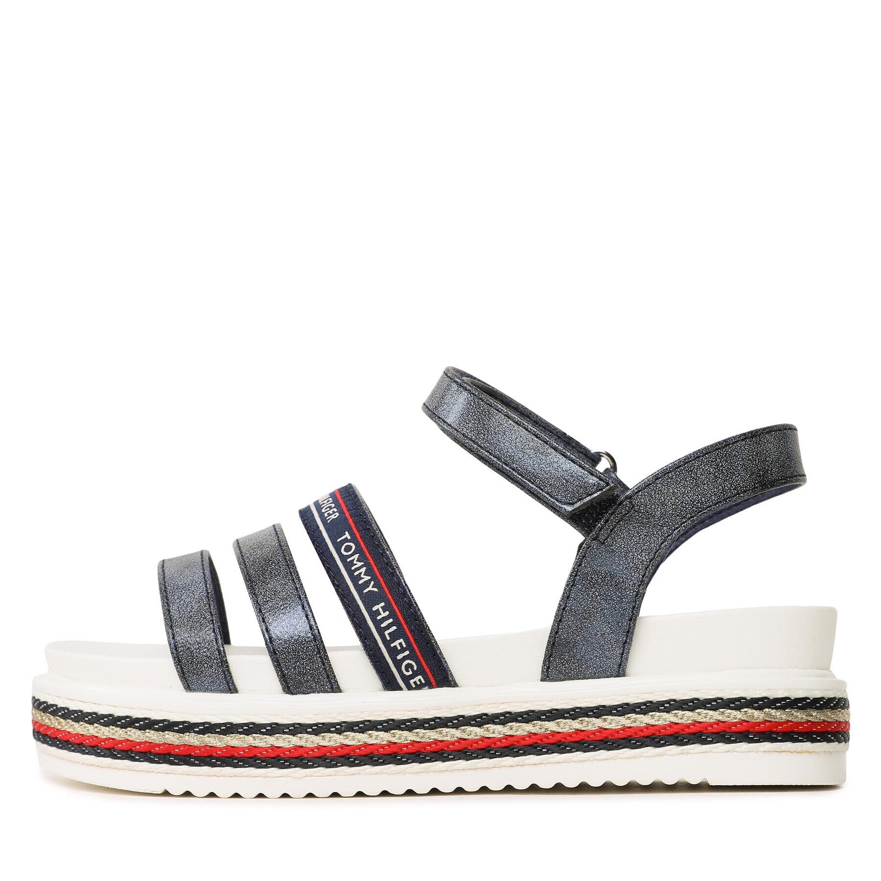 Tommy Hilfiger Сандали Platform Velcro Sandal T3A2-32763-0568 M Тъмносин - Pepit.bg