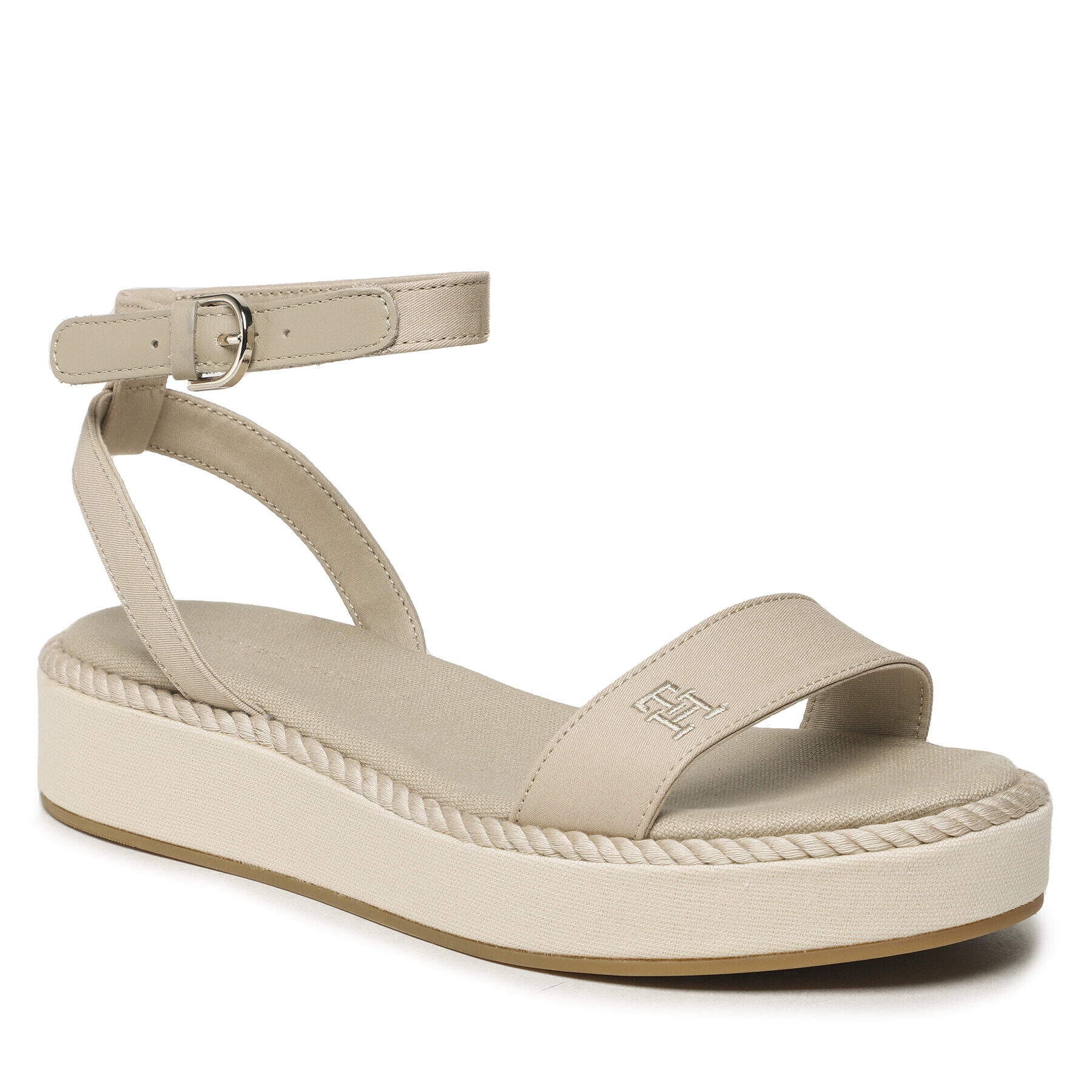 Tommy Hilfiger Сандали Rope Flatform FW0FW07019 Бежов - Pepit.bg