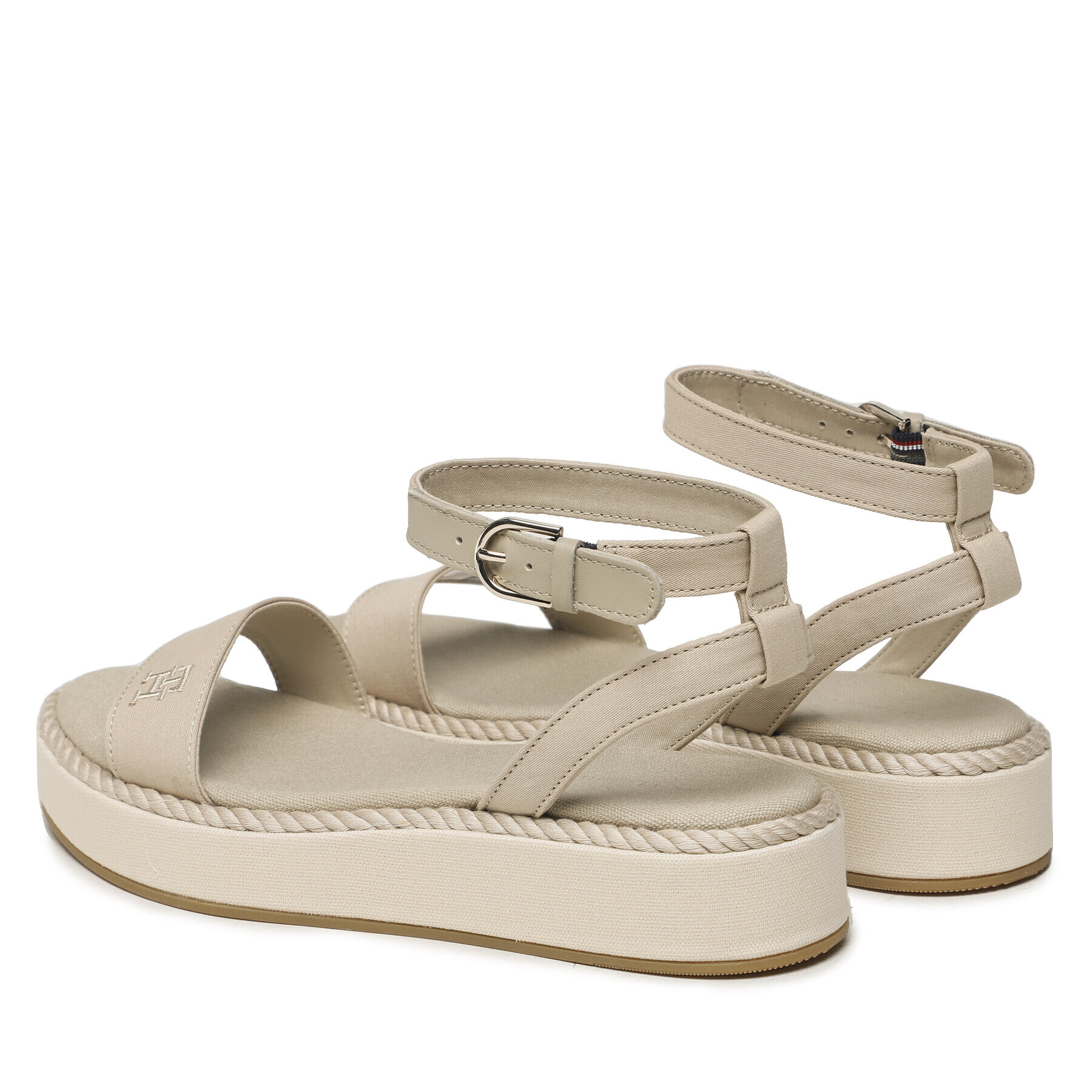 Tommy Hilfiger Сандали Rope Flatform FW0FW07019 Бежов - Pepit.bg