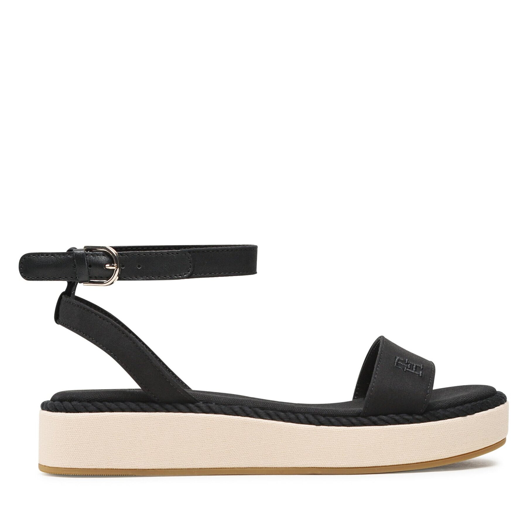 Tommy Hilfiger Сандали Rope Flatform FW0FW07019 Черен - Pepit.bg