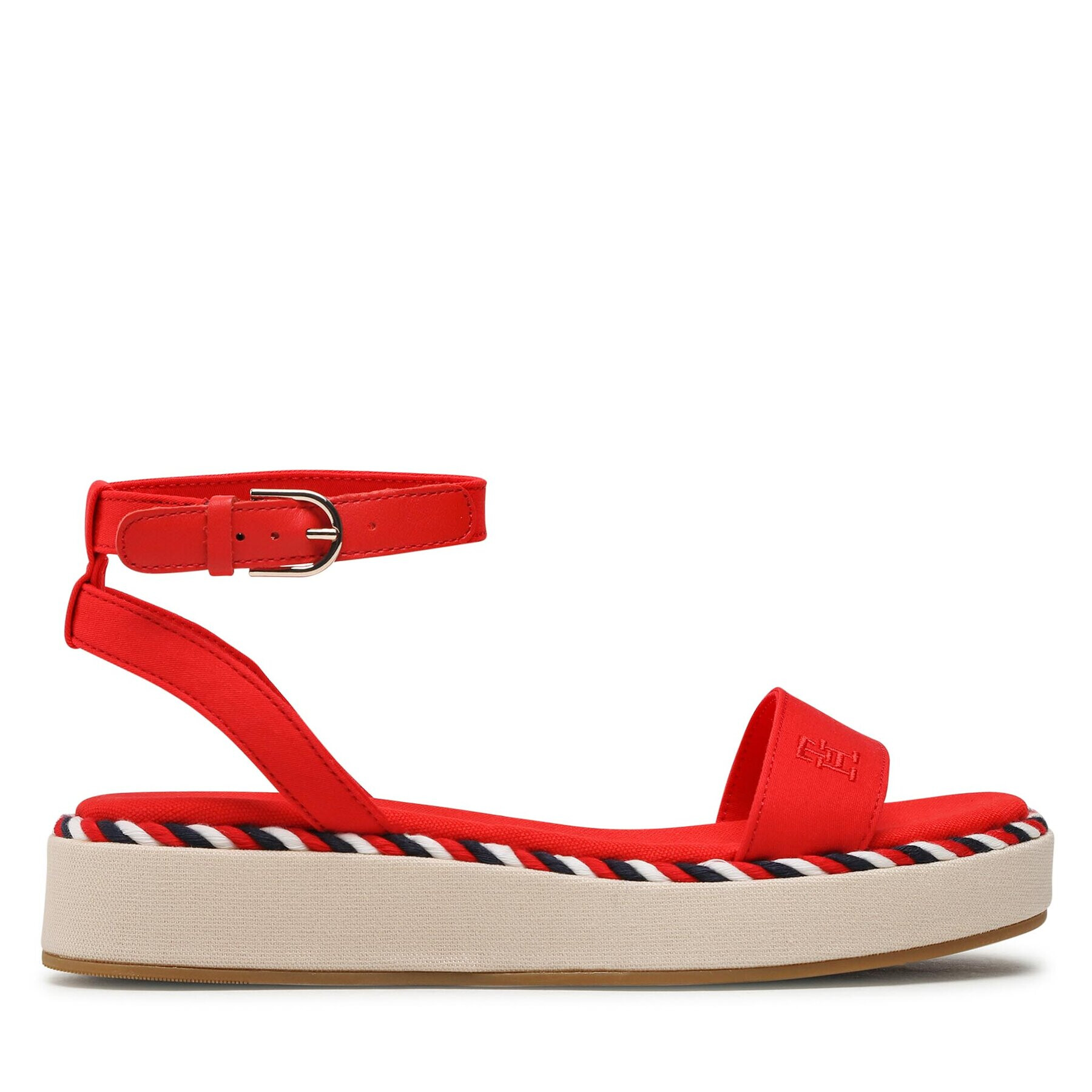 Tommy Hilfiger Сандали Rope Flatform FW0FW07019 Червен - Pepit.bg
