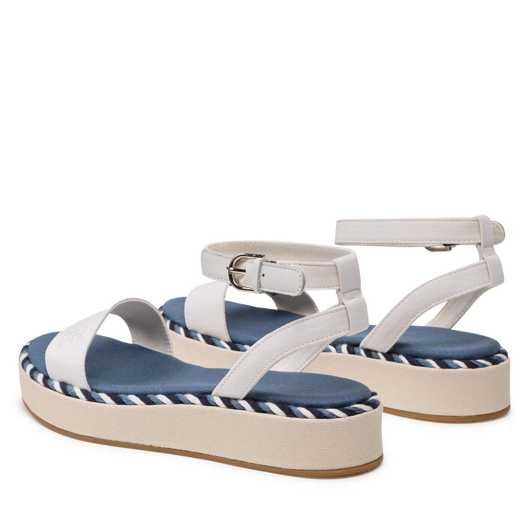 Tommy Hilfiger Сандали Rope Flatform FW0FW07019 Екрю - Pepit.bg