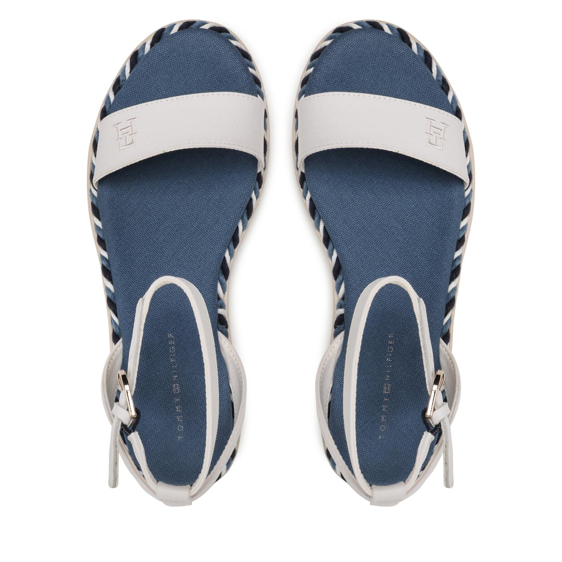 Tommy Hilfiger Сандали Rope Flatform FW0FW07019 Екрю - Pepit.bg
