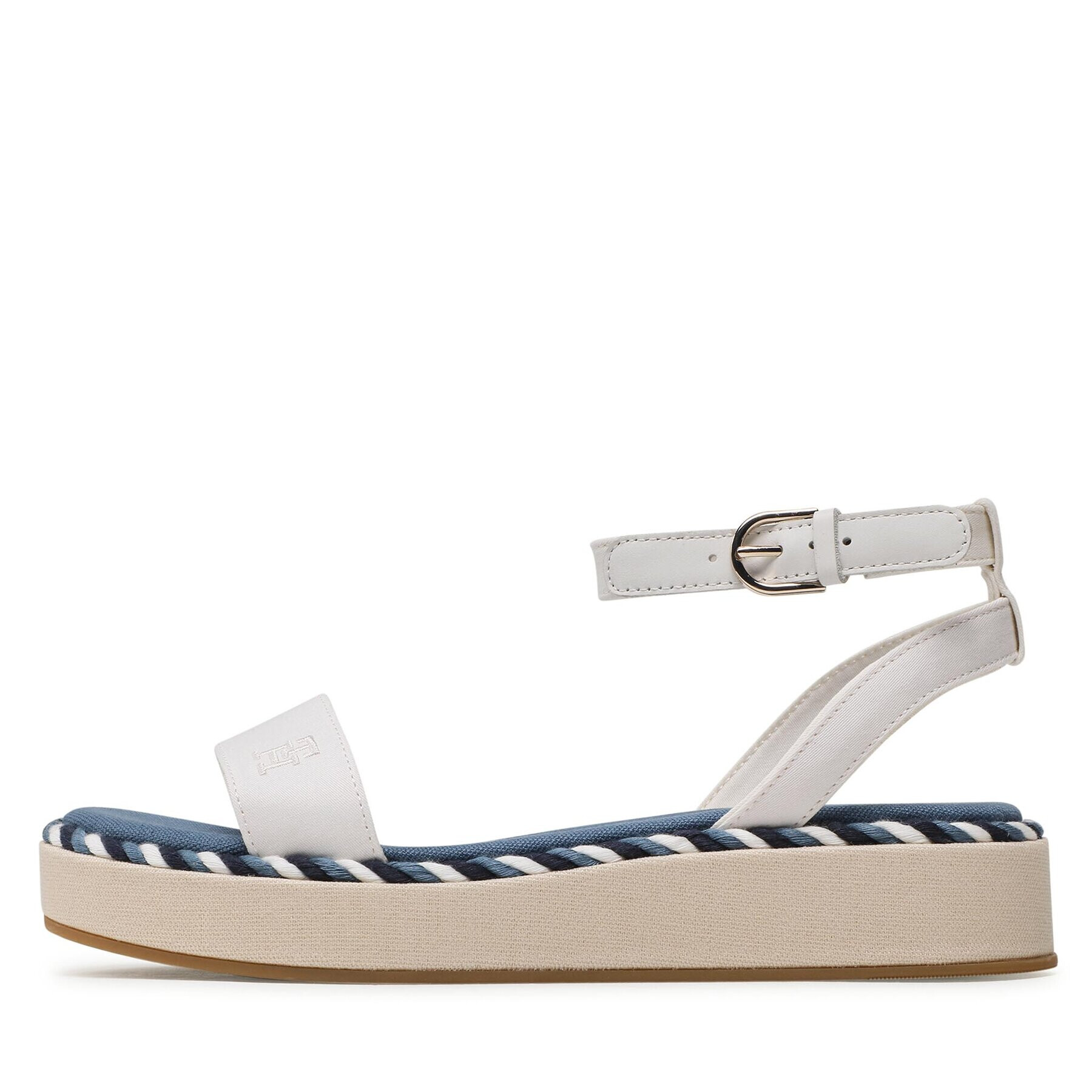 Tommy Hilfiger Сандали Rope Flatform FW0FW07019 Екрю - Pepit.bg