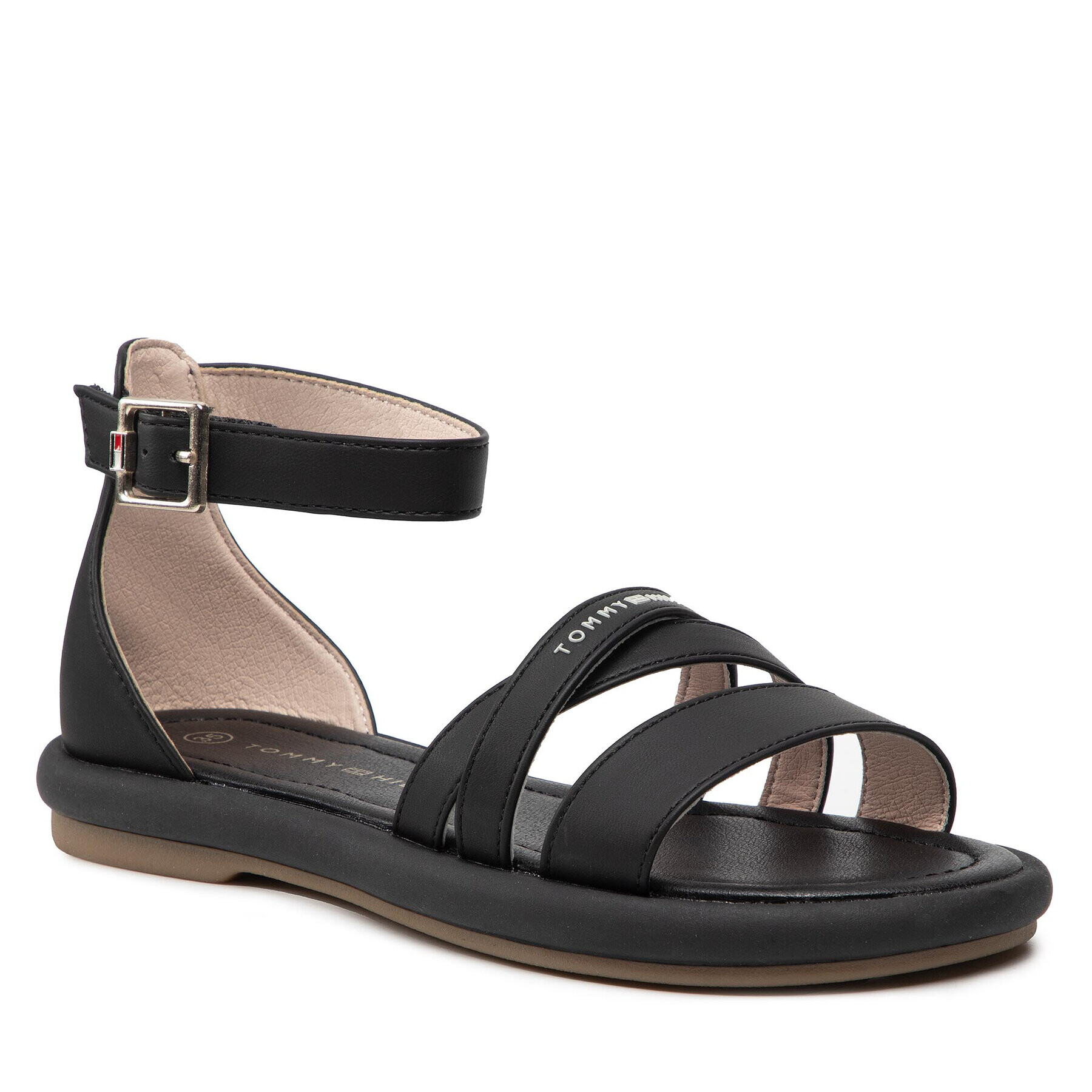 Tommy Hilfiger Сандали Sandal T3A2-32173-0371 S Черен - Pepit.bg