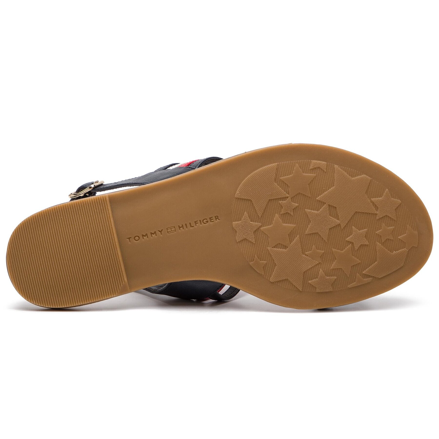 Tommy Hilfiger Сандали Strappy Flat Sandal FW0FW03667 Тъмносин - Pepit.bg