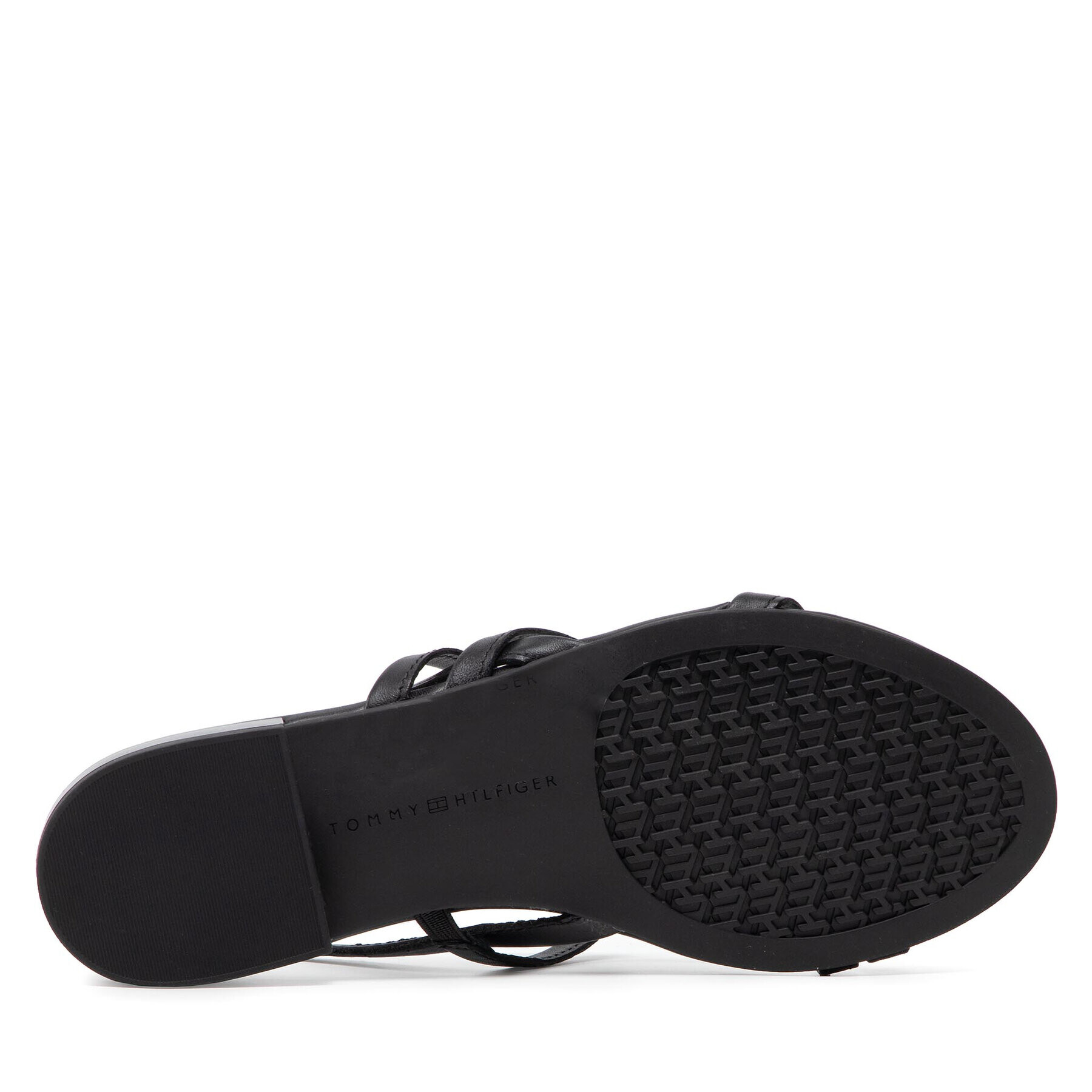 Tommy Hilfiger Сандали Strappy Flat Sandal FW0FW06480 Черен - Pepit.bg