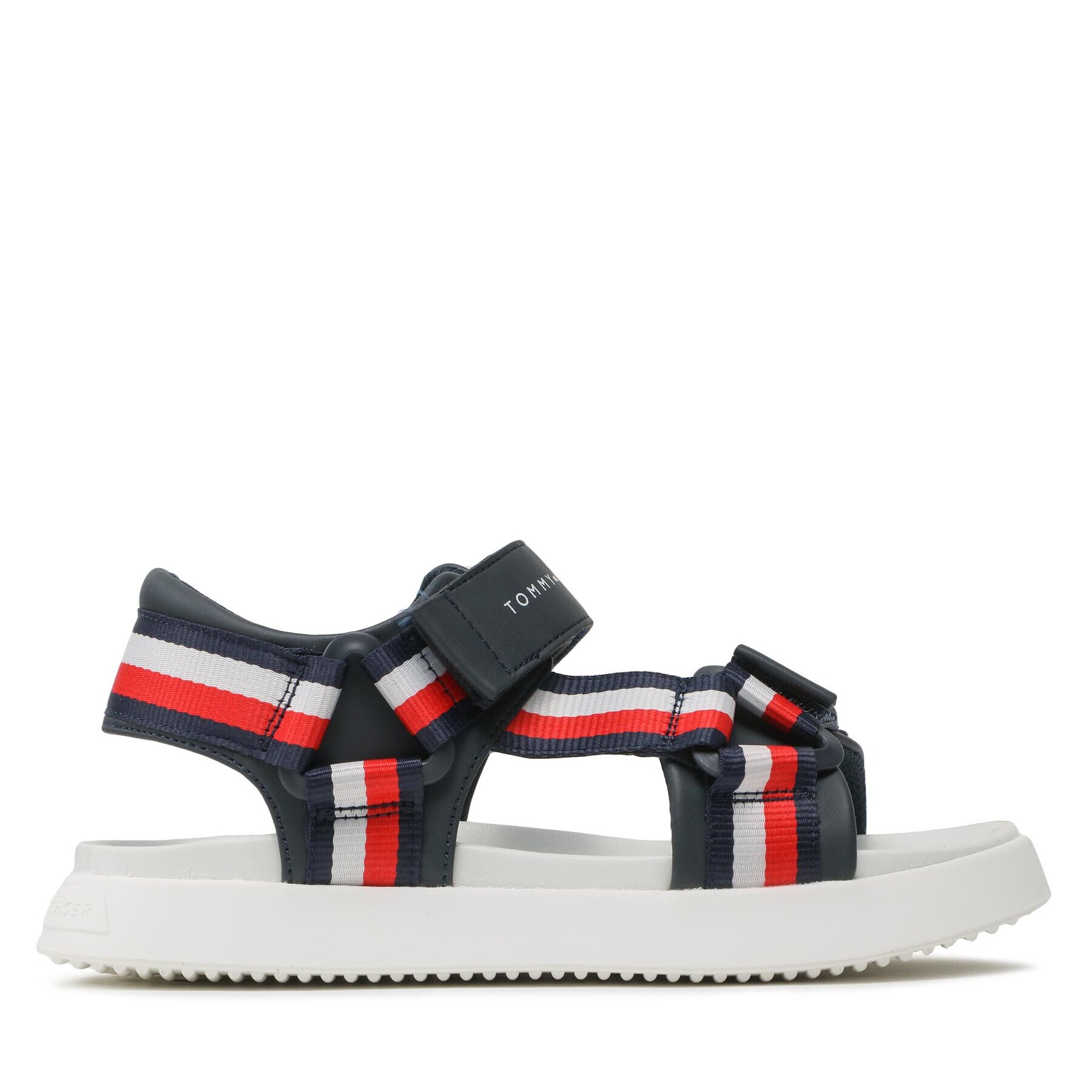 Tommy Hilfiger Сандали Stripes Sandal T3B2-32905-1355 S Тъмносин - Pepit.bg