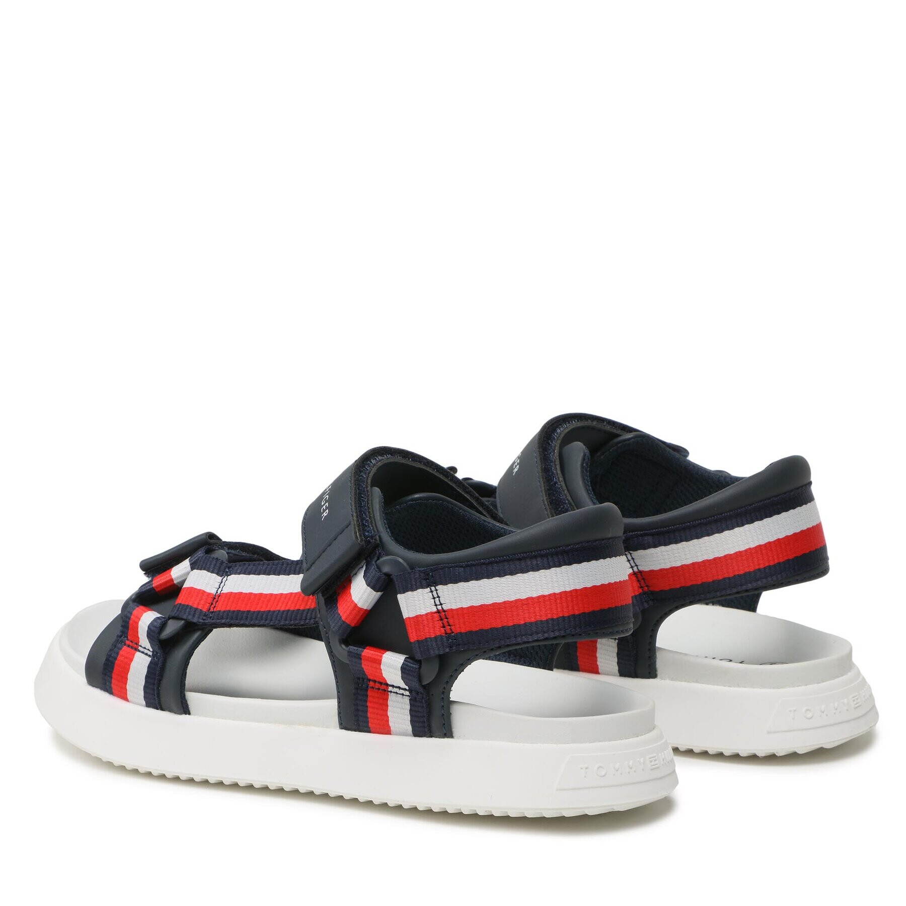 Tommy Hilfiger Сандали Stripes Sandal T3B2-32905-1355 S Тъмносин - Pepit.bg