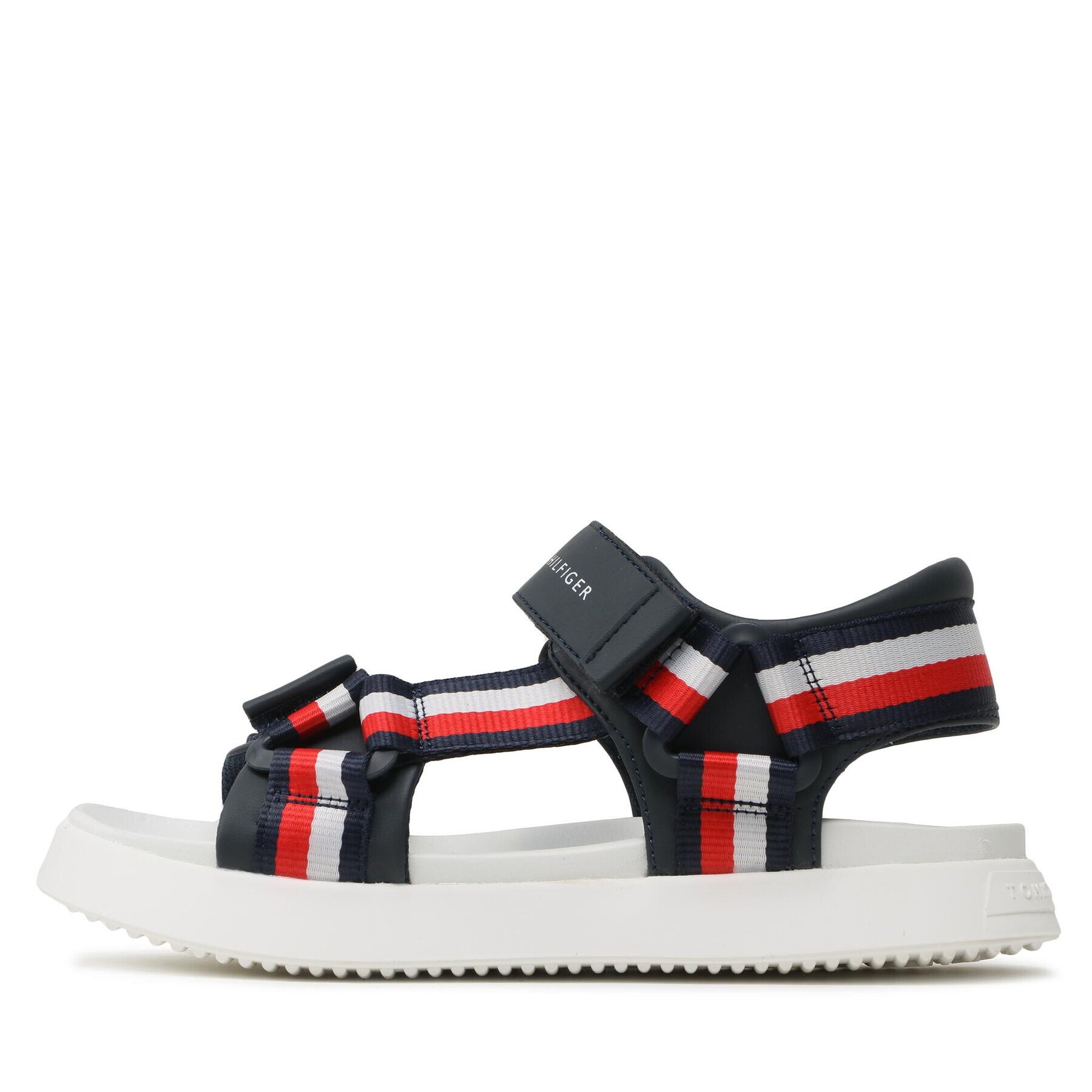 Tommy Hilfiger Сандали Stripes Sandal T3B2-32905-1355 S Тъмносин - Pepit.bg