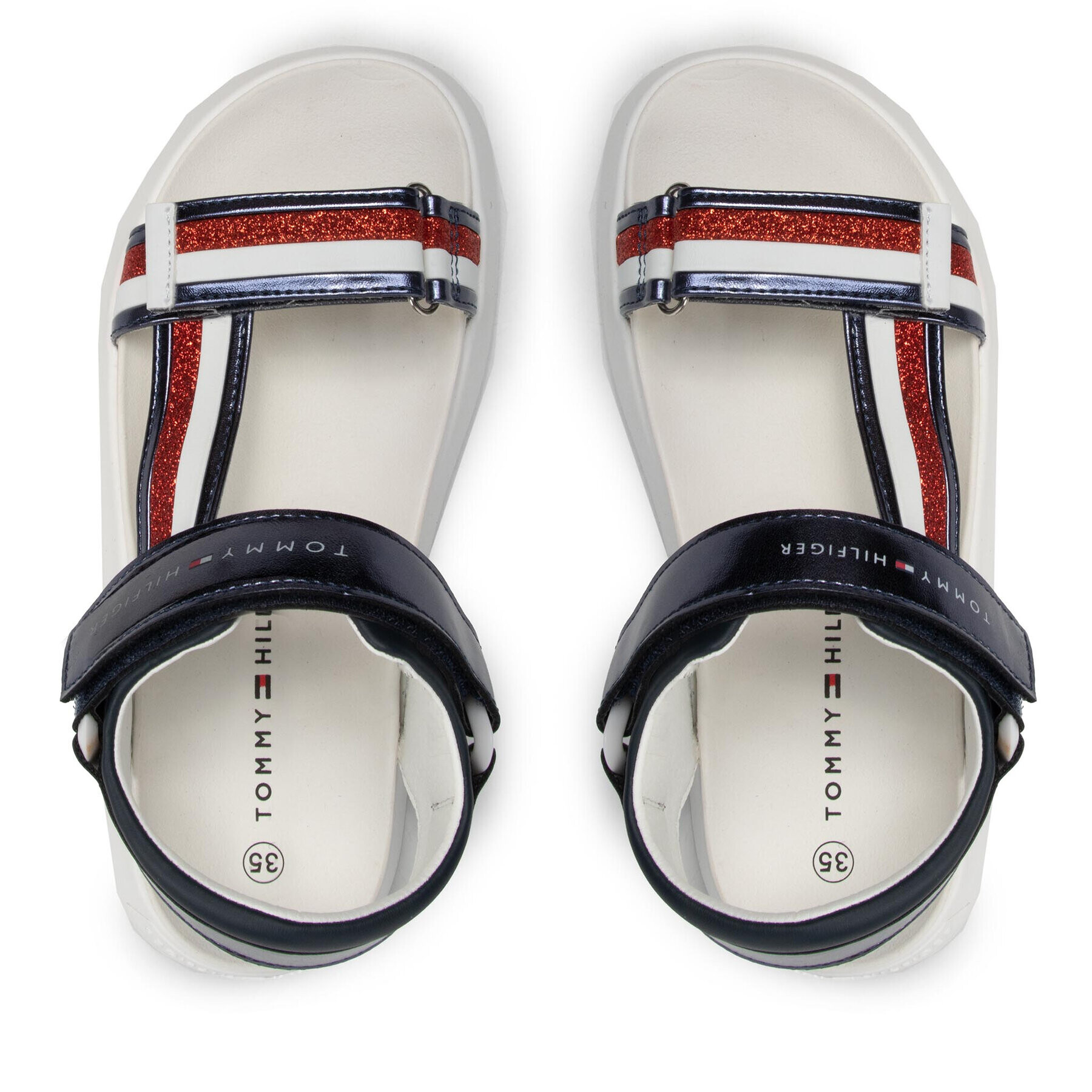 Tommy Hilfiger Сандали T3A2-32179-0569 S Тъмносин - Pepit.bg
