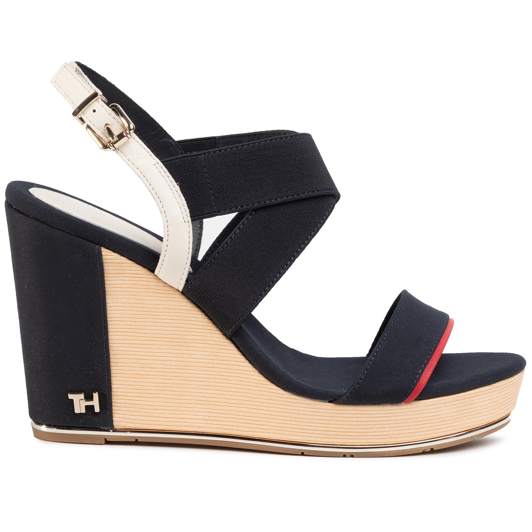 Tommy Hilfiger Сандали Th Basic Hardware High Wedge FW0FW04946 Тъмносин - Pepit.bg