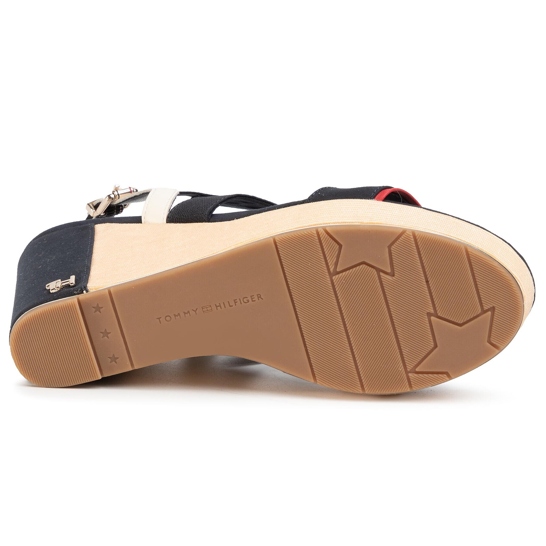 Tommy Hilfiger Сандали Th Basic Hardware High Wedge FW0FW04946 Тъмносин - Pepit.bg