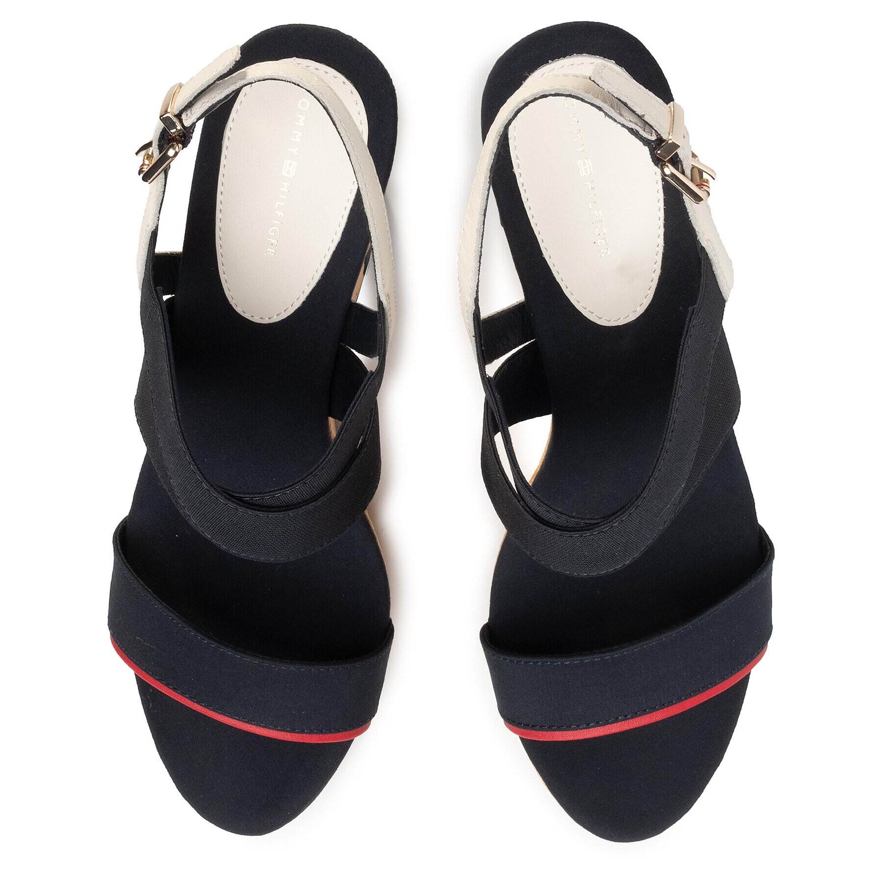 Tommy Hilfiger Сандали Th Basic Hardware High Wedge FW0FW04946 Тъмносин - Pepit.bg