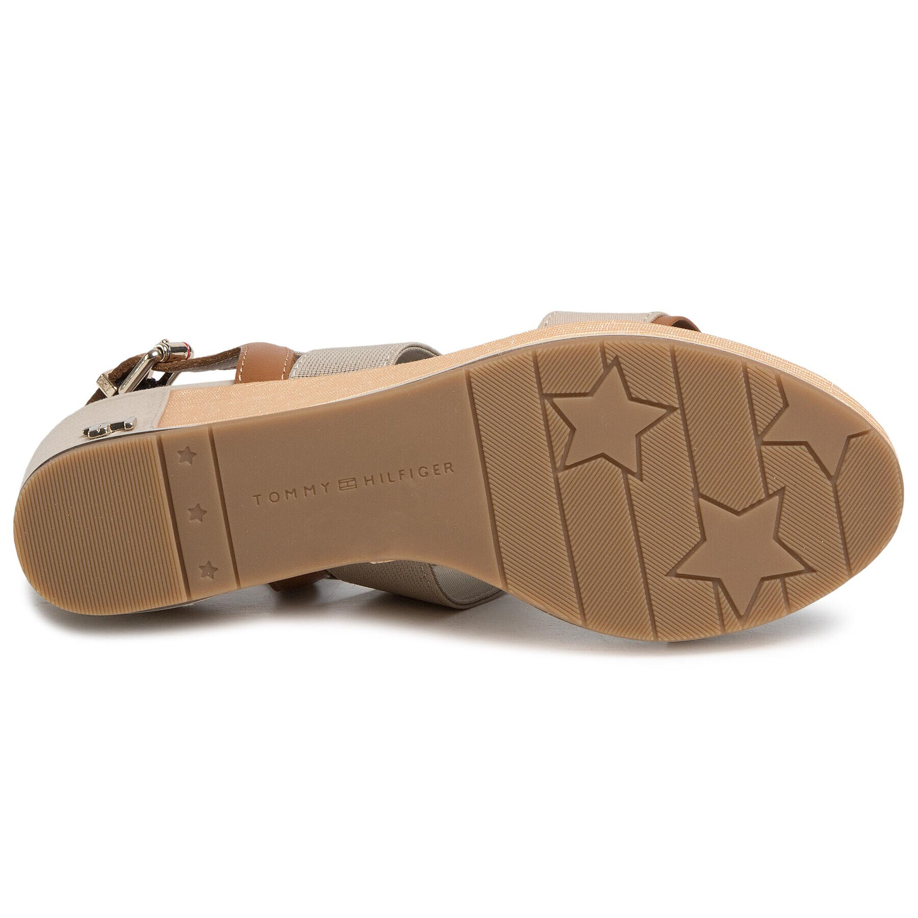 Tommy Hilfiger Сандали Th Hardware Basic Mid Wedge FW0FW04730 Сив - Pepit.bg