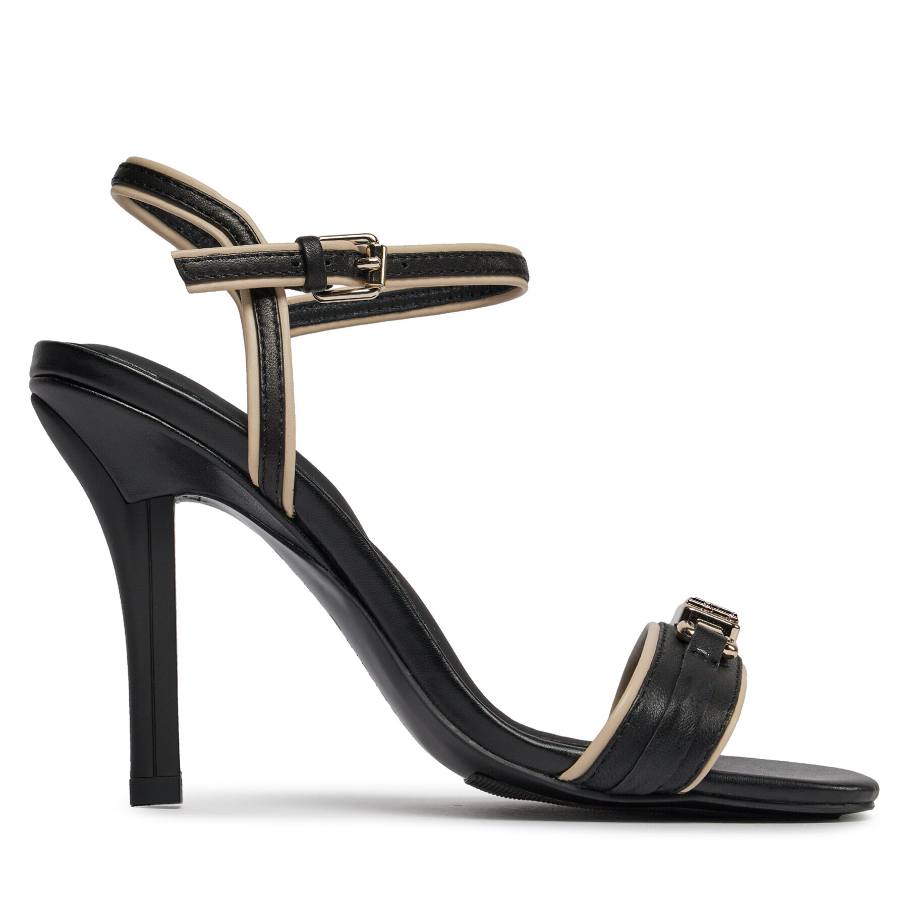 Tommy Hilfiger Сандали Th Hardware Heeled Sandal FW0FW07796 Черен - Pepit.bg