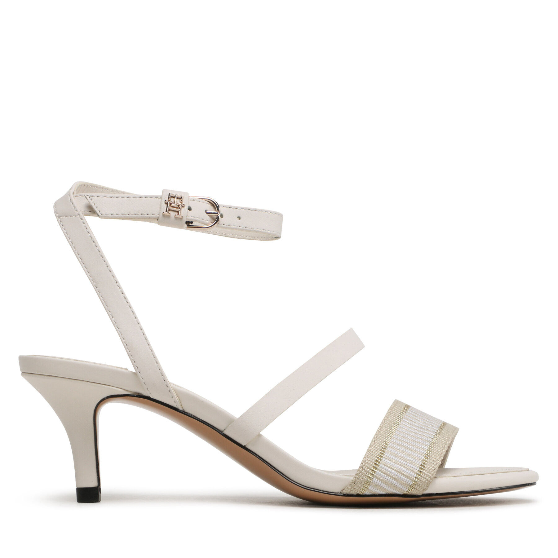 Tommy Hilfiger Сандали Th Webbing Mid Heel Sandal FW0FW07276 Бял - Pepit.bg
