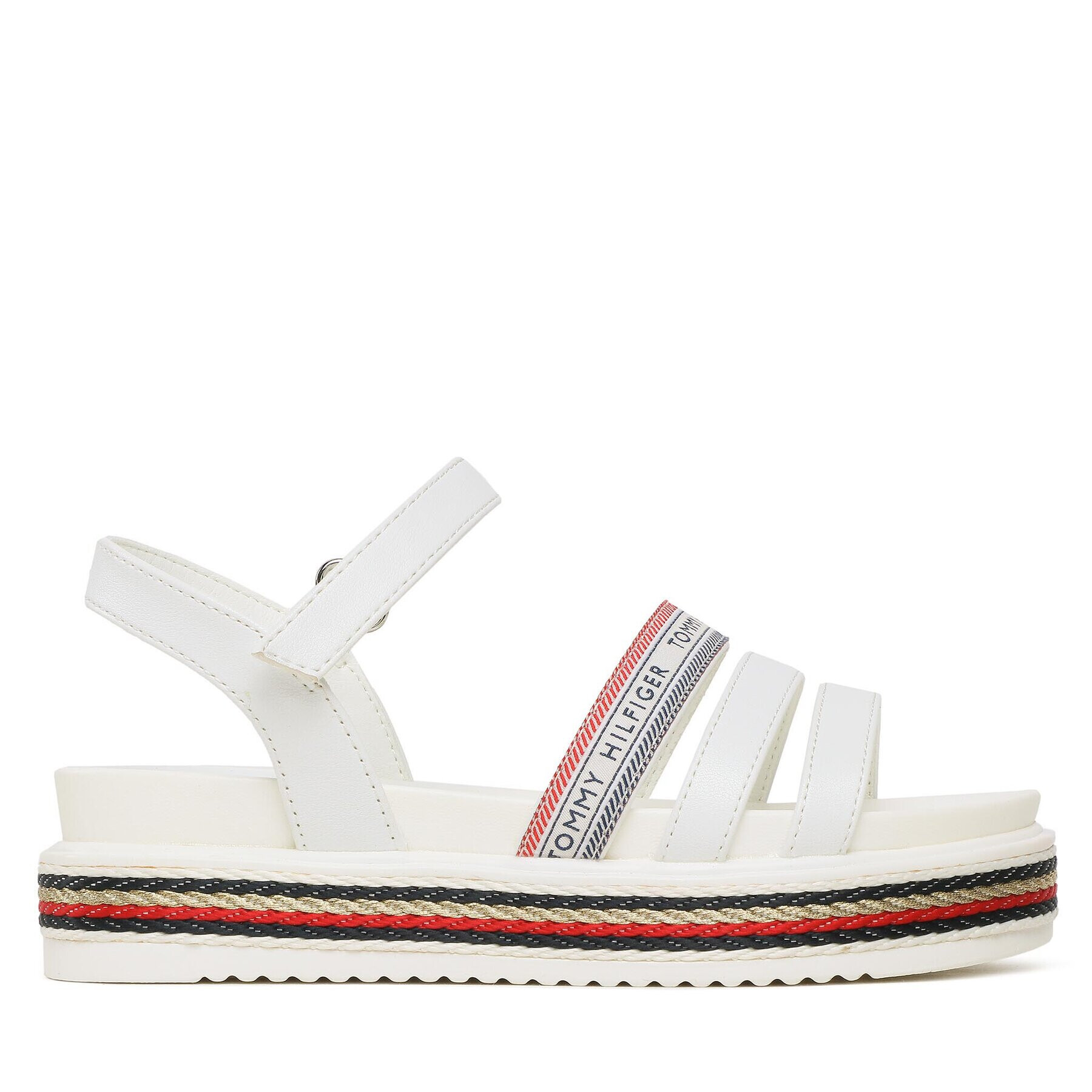 Tommy Hilfiger Сандали Velclo Platform T3A2-32762-0371 M Бял - Pepit.bg