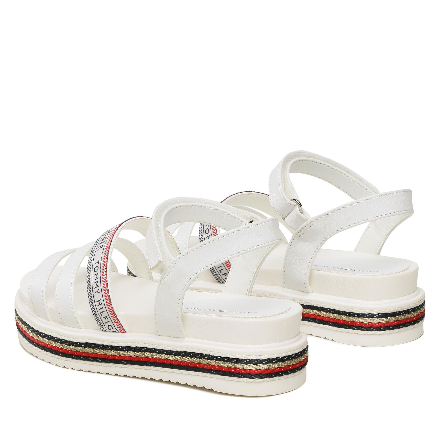 Tommy Hilfiger Сандали Velclo Platform T3A2-32762-0371 M Бял - Pepit.bg