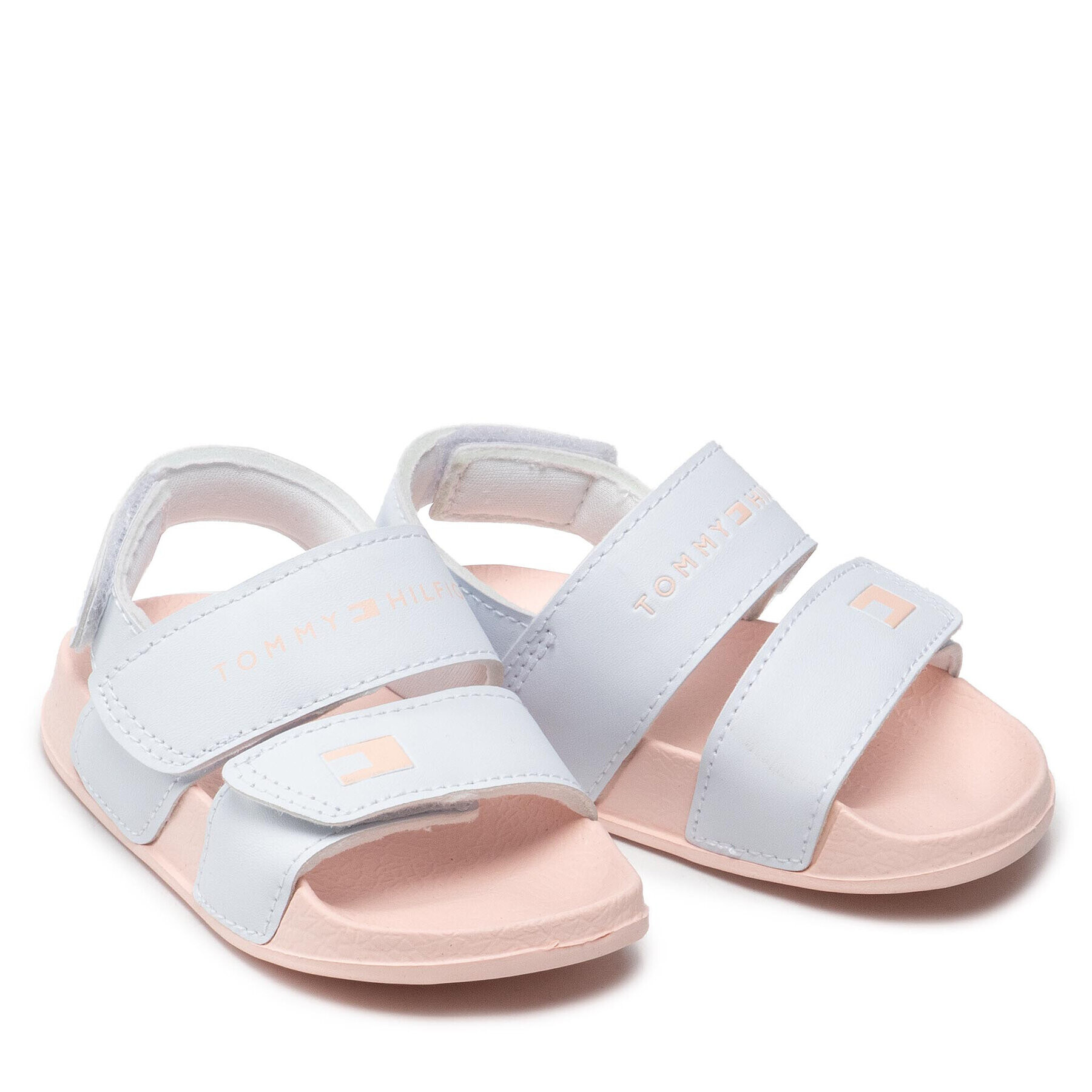 Tommy Hilfiger Сандали Velco Sandal T1A2-32193-0193 Бял - Pepit.bg