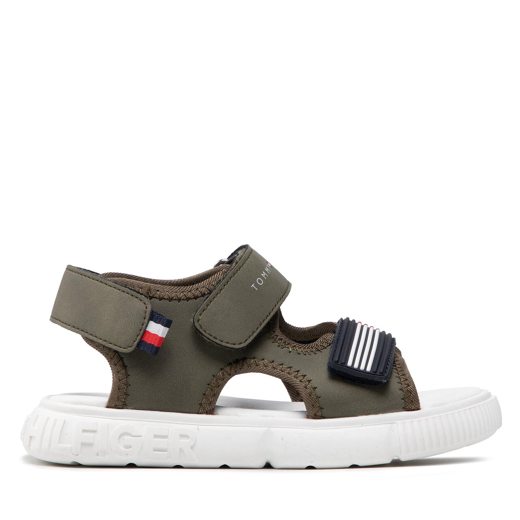 Tommy Hilfiger Сандали Velcro Sandal Military Green T1B2-32252-1357 S Зелен - Pepit.bg