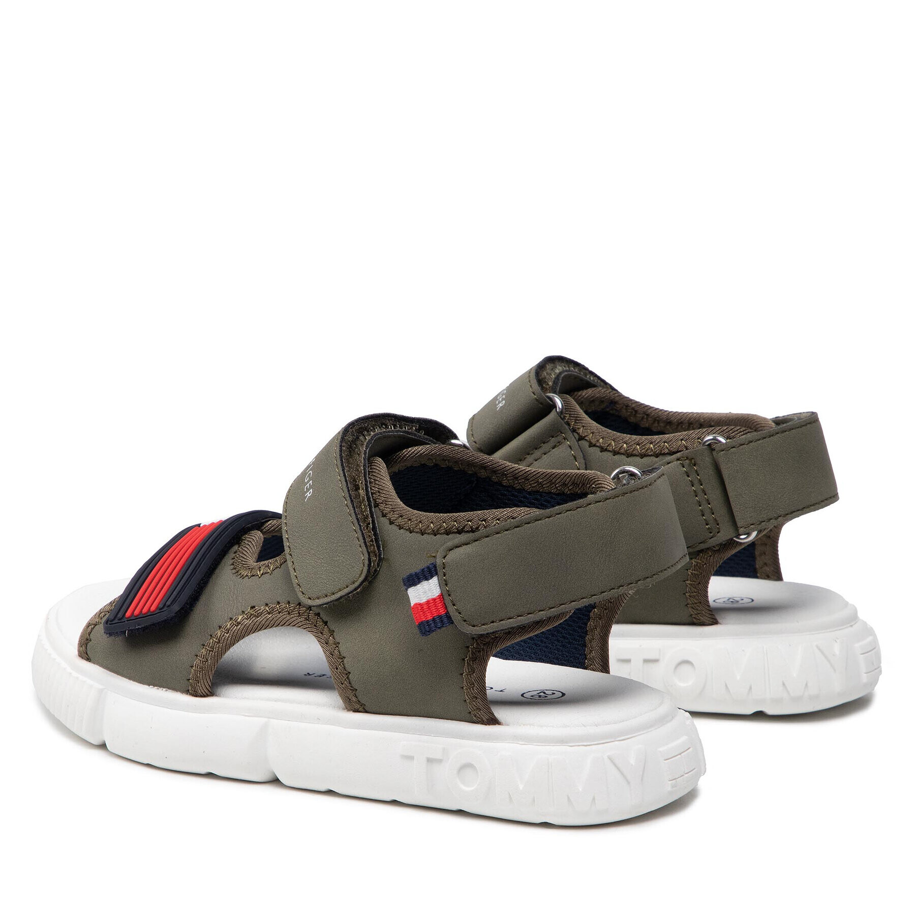 Tommy Hilfiger Сандали Velcro Sandal Military Green T1B2-32252-1357 S Зелен - Pepit.bg