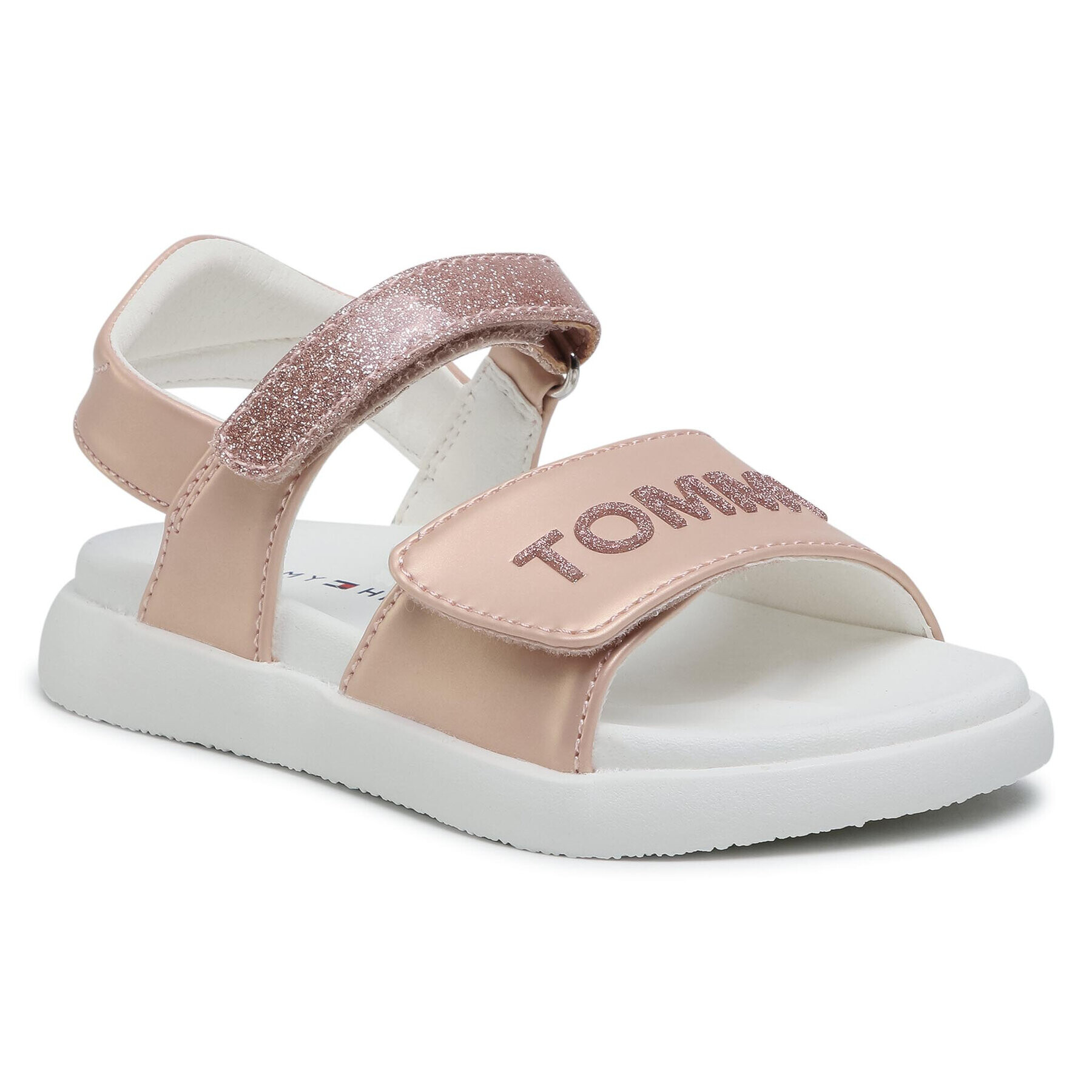 Tommy Hilfiger Сандали Velcro Sandal T1A2-31036-0569 S Бежов - Pepit.bg