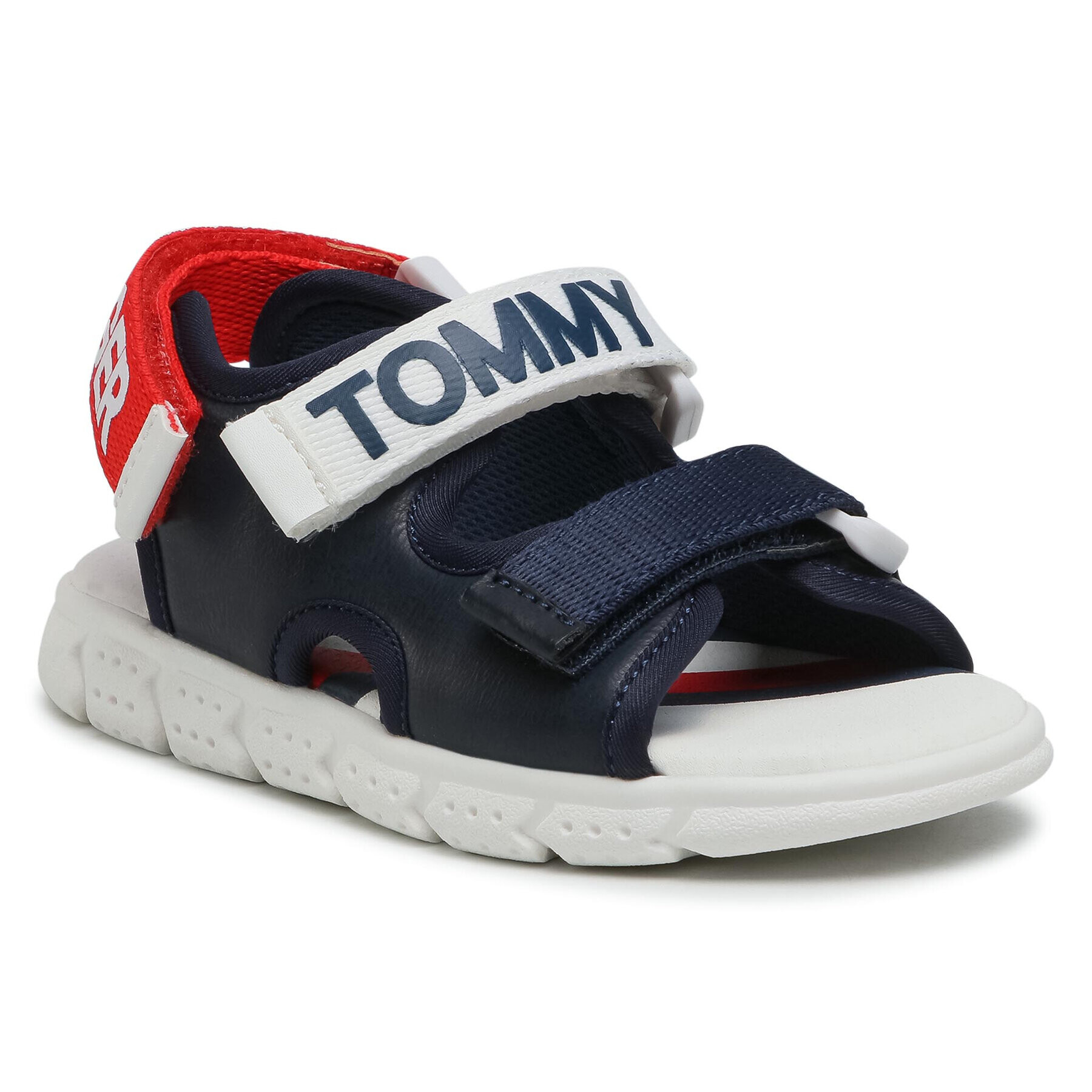 Tommy Hilfiger Сандали Velcro Sandal T1B2-31106-0289 S Тъмносин - Pepit.bg