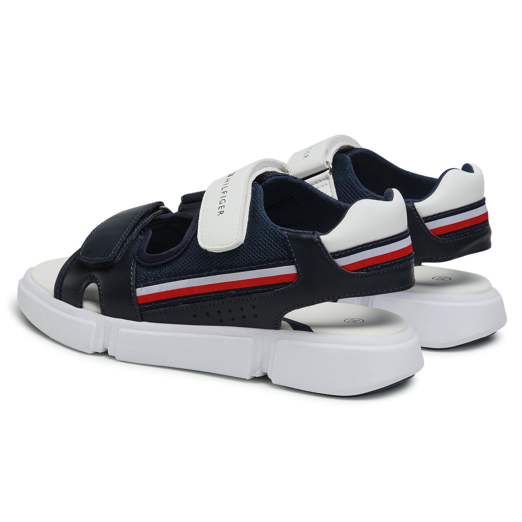 Tommy Hilfiger Сандали Velcro Sandal T1B2-31107-1176 S Тъмносин - Pepit.bg