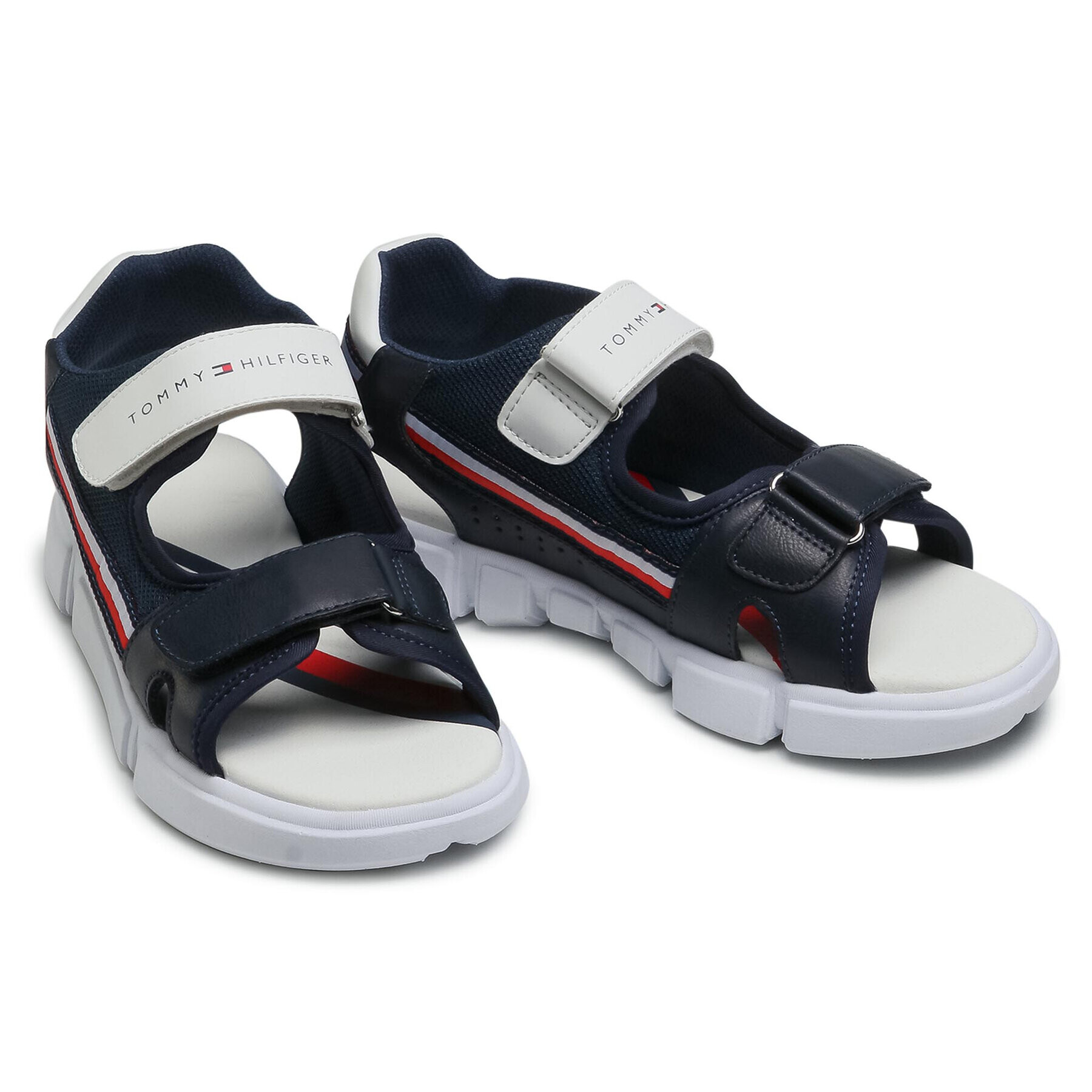 Tommy Hilfiger Сандали Velcro Sandal T1B2-31107-1176 S Тъмносин - Pepit.bg