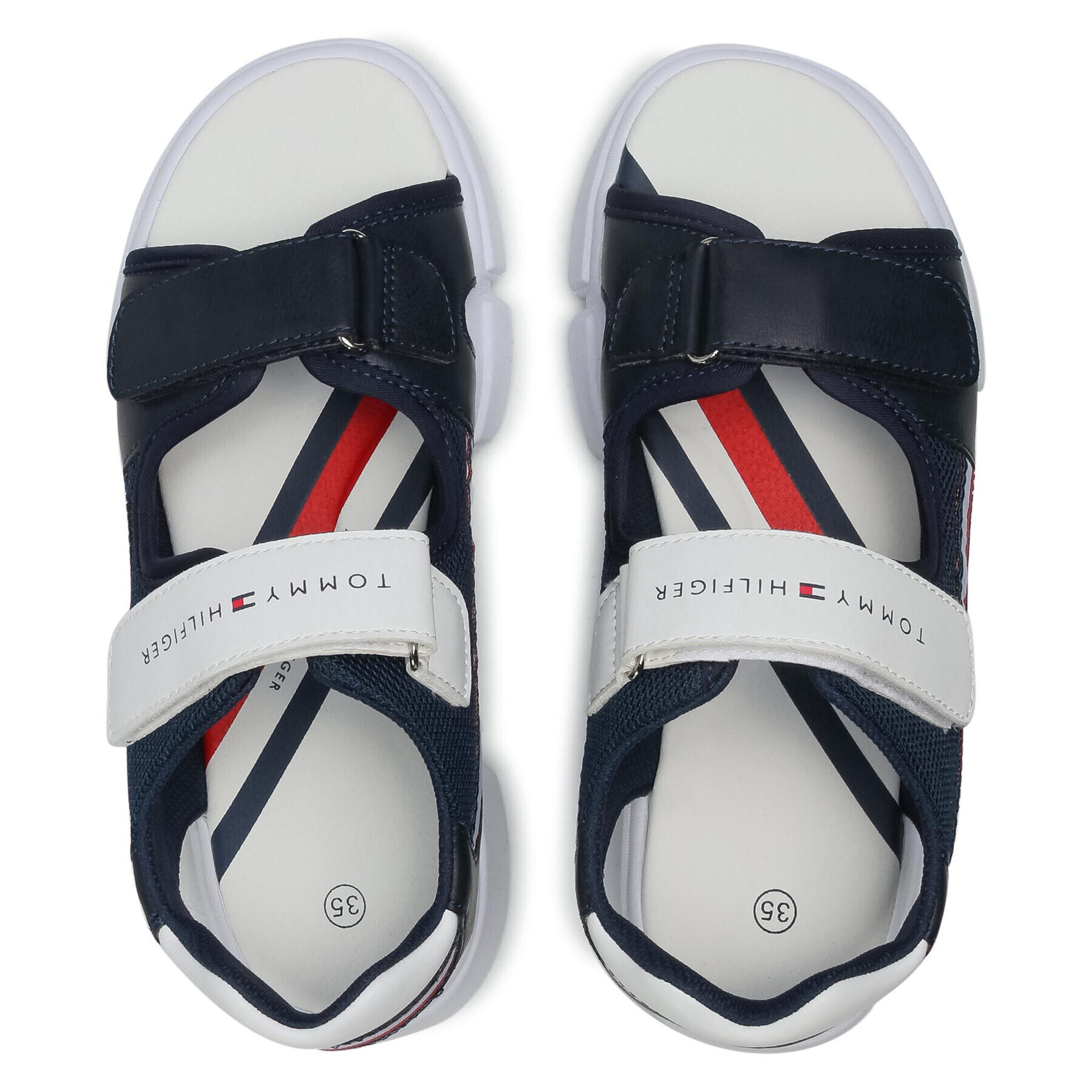 Tommy Hilfiger Сандали Velcro Sandal T1B2-31107-1176 S Тъмносин - Pepit.bg