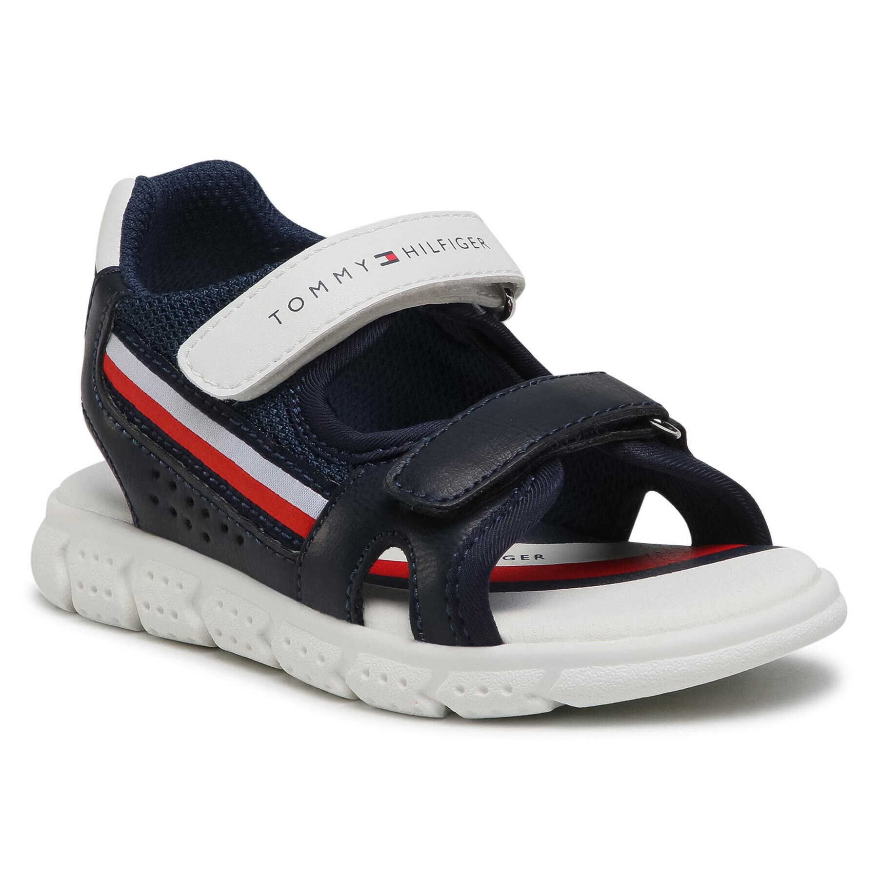 Tommy Hilfiger Сандали Velcro Sandal T1B2-31107-1176 Тъмносин - Pepit.bg