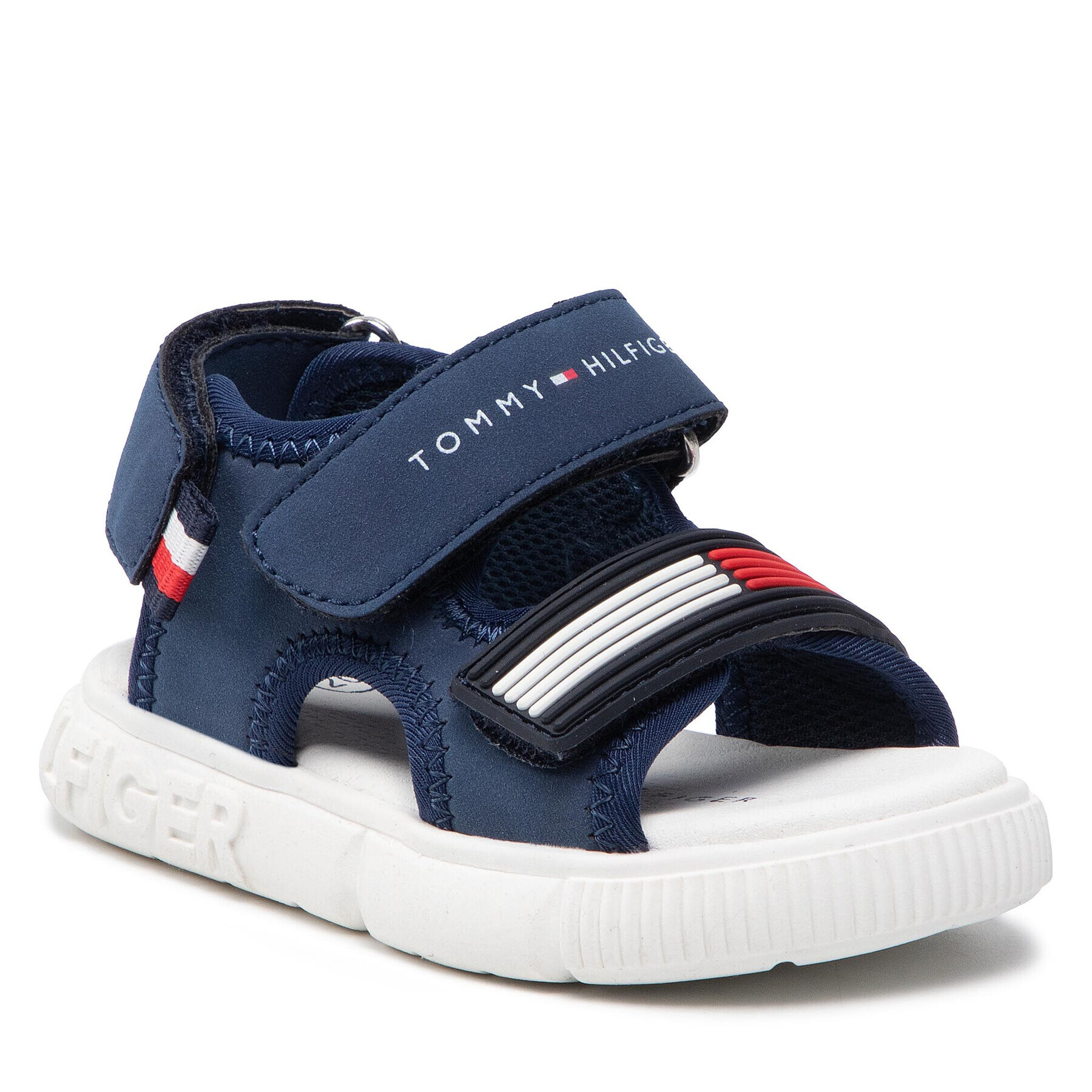 Tommy Hilfiger Сандали Velcro Sandal T1B2-32252-1357 M Тъмносин - Pepit.bg