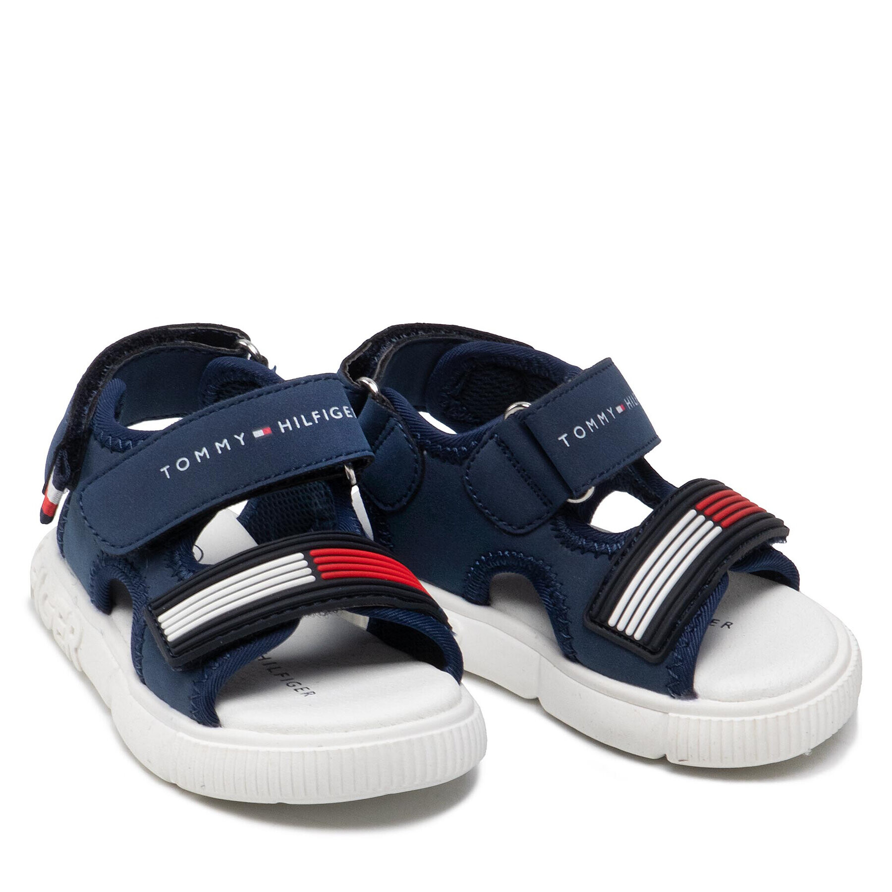 Tommy Hilfiger Сандали Velcro Sandal T1B2-32252-1357 M Тъмносин - Pepit.bg