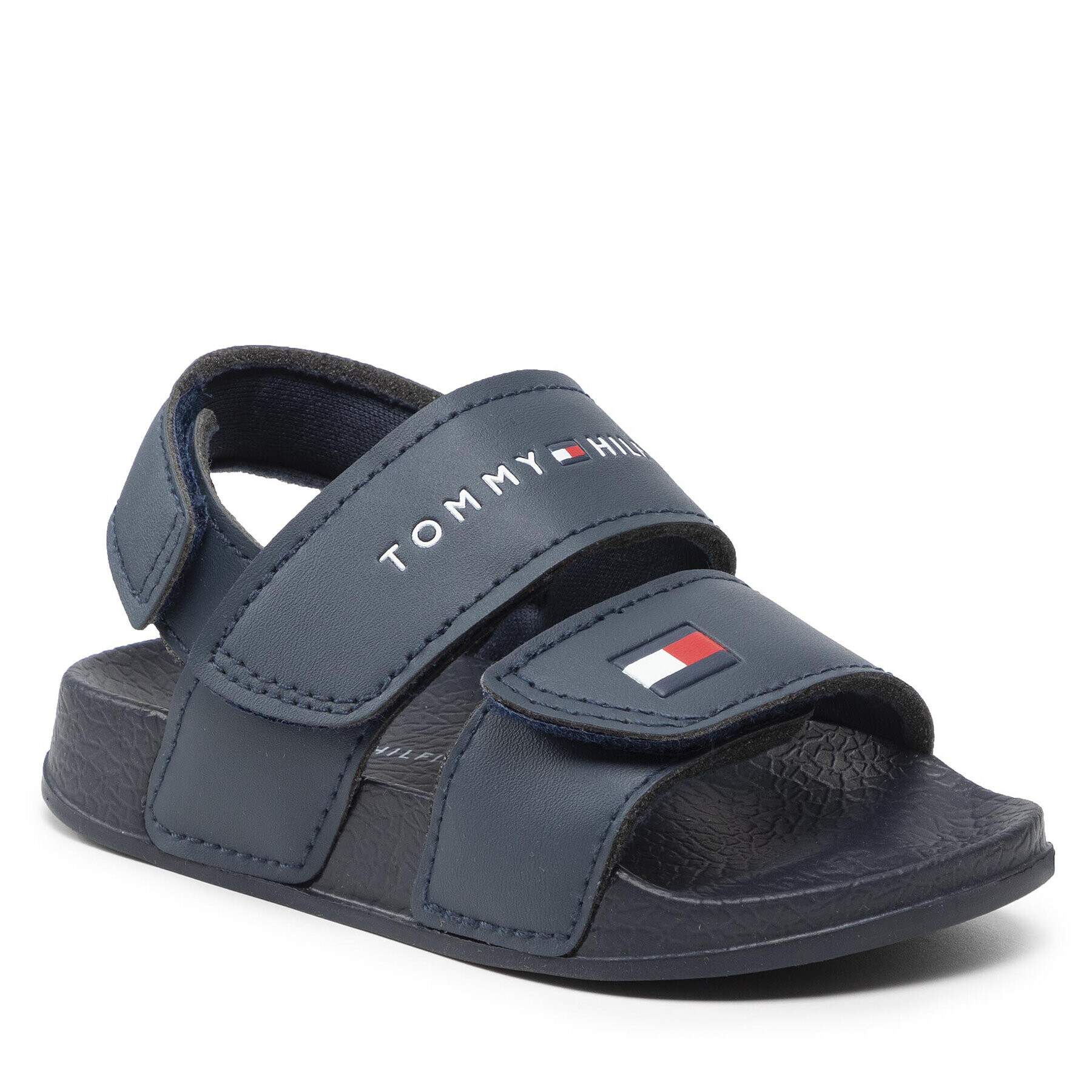 Tommy Hilfiger Сандали Velcro Sandal T1B2-32270-0193 Тъмносин - Pepit.bg