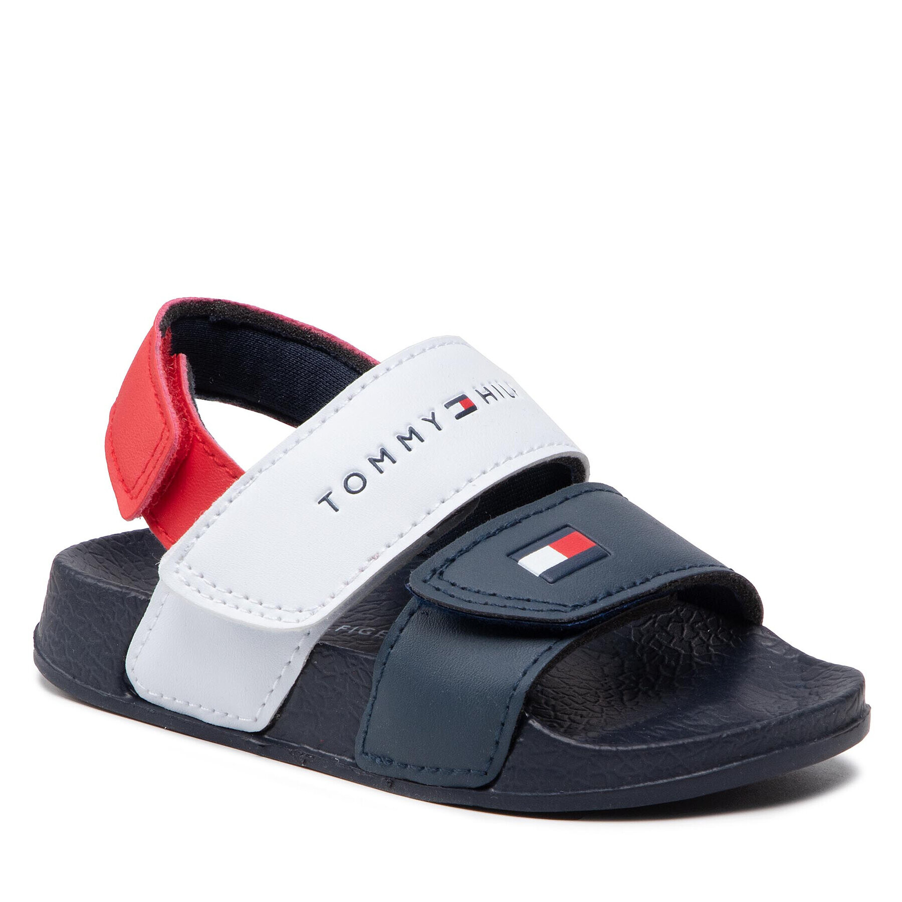 Tommy Hilfiger Сандали Velcro Sandal T1B2-32270-0193 Тъмносин - Pepit.bg